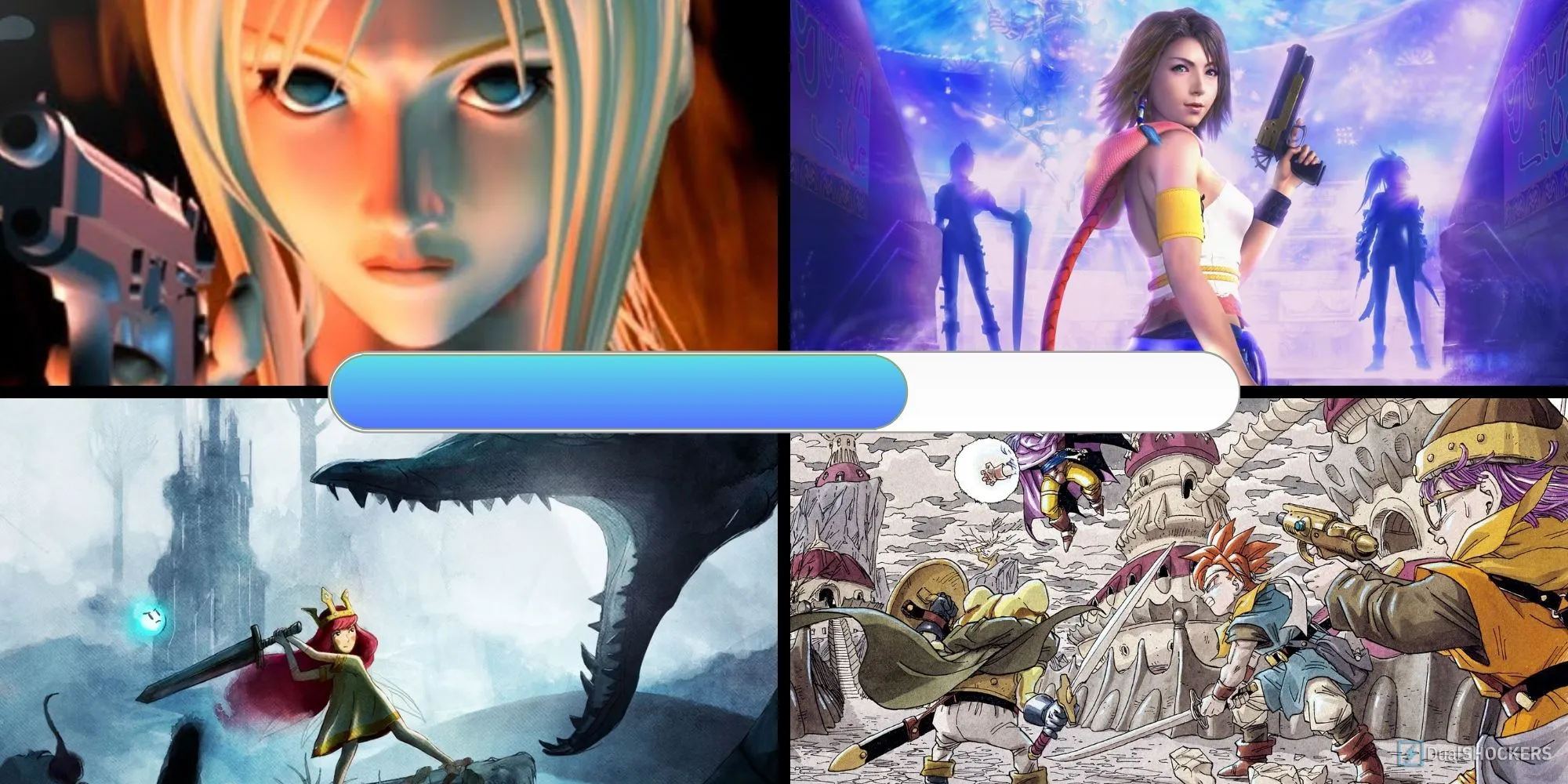 Ảnh minh họa các JRPG sử dụng hệ thống chiến đấu ATB.