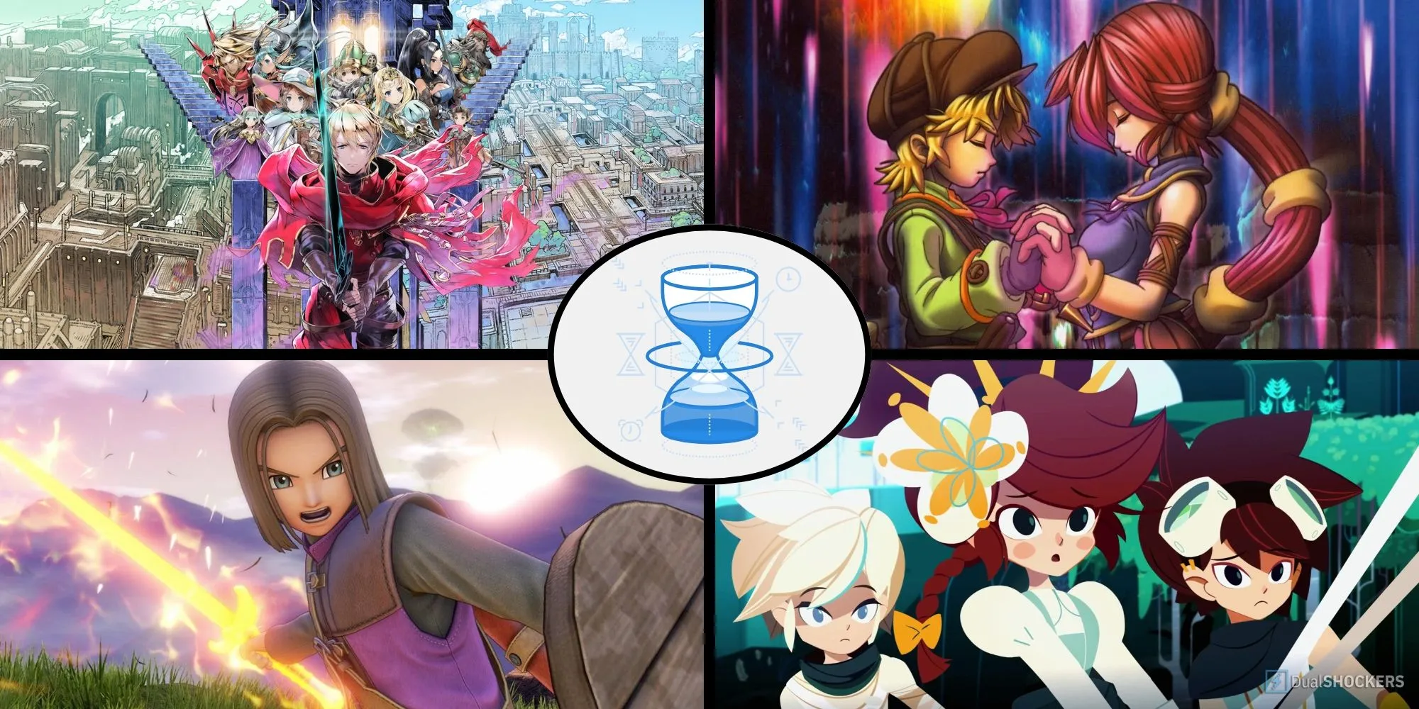 Ảnh minh họa chủ đề game JRPG có yếu tố du hành thời gian.
