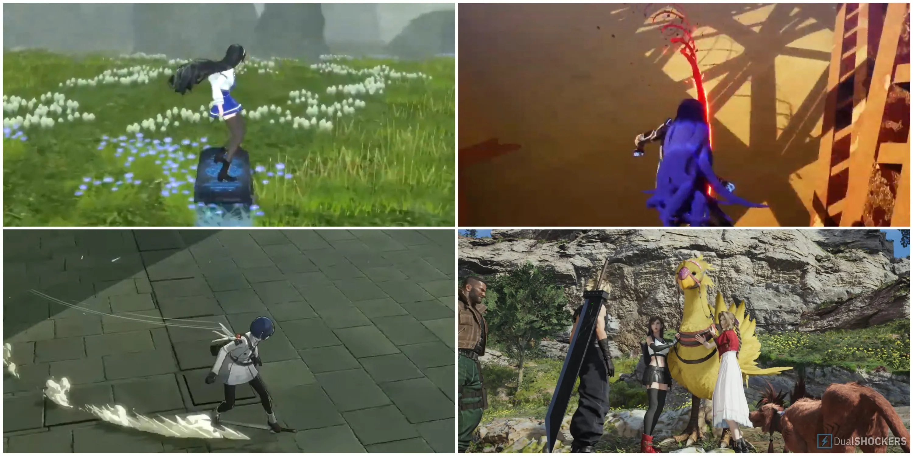 Ảnh tổng hợp các JRPG nổi bật với cơ chế di chuyển đặc sắc.