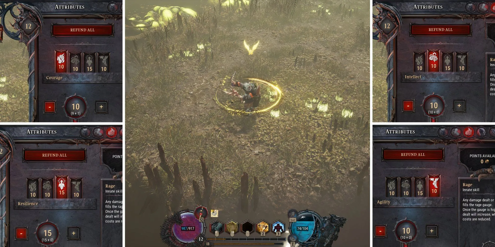 Cây kỹ năng đầy đủ của lớp nhân vật Barbarian trong game Dragonkin The Banished