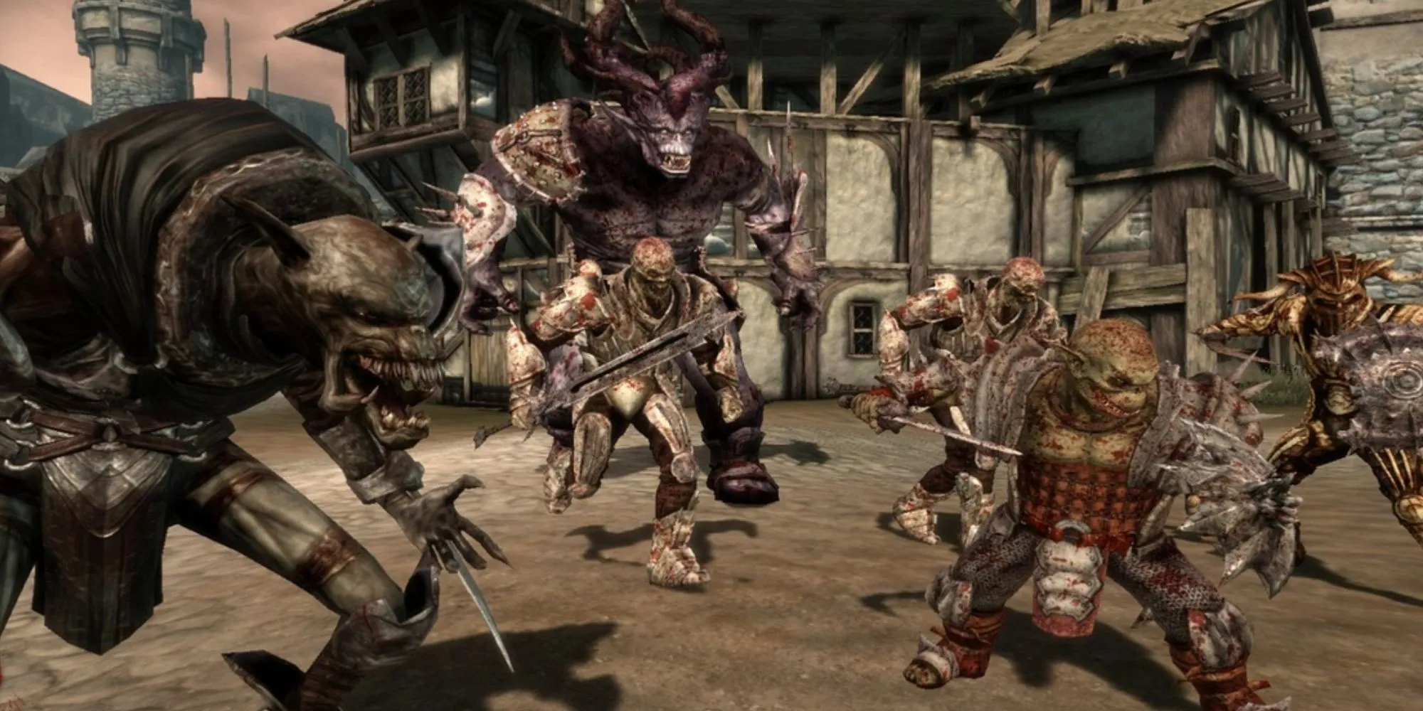 Nhóm Darkspawn tấn công trong Dragon Age Origins