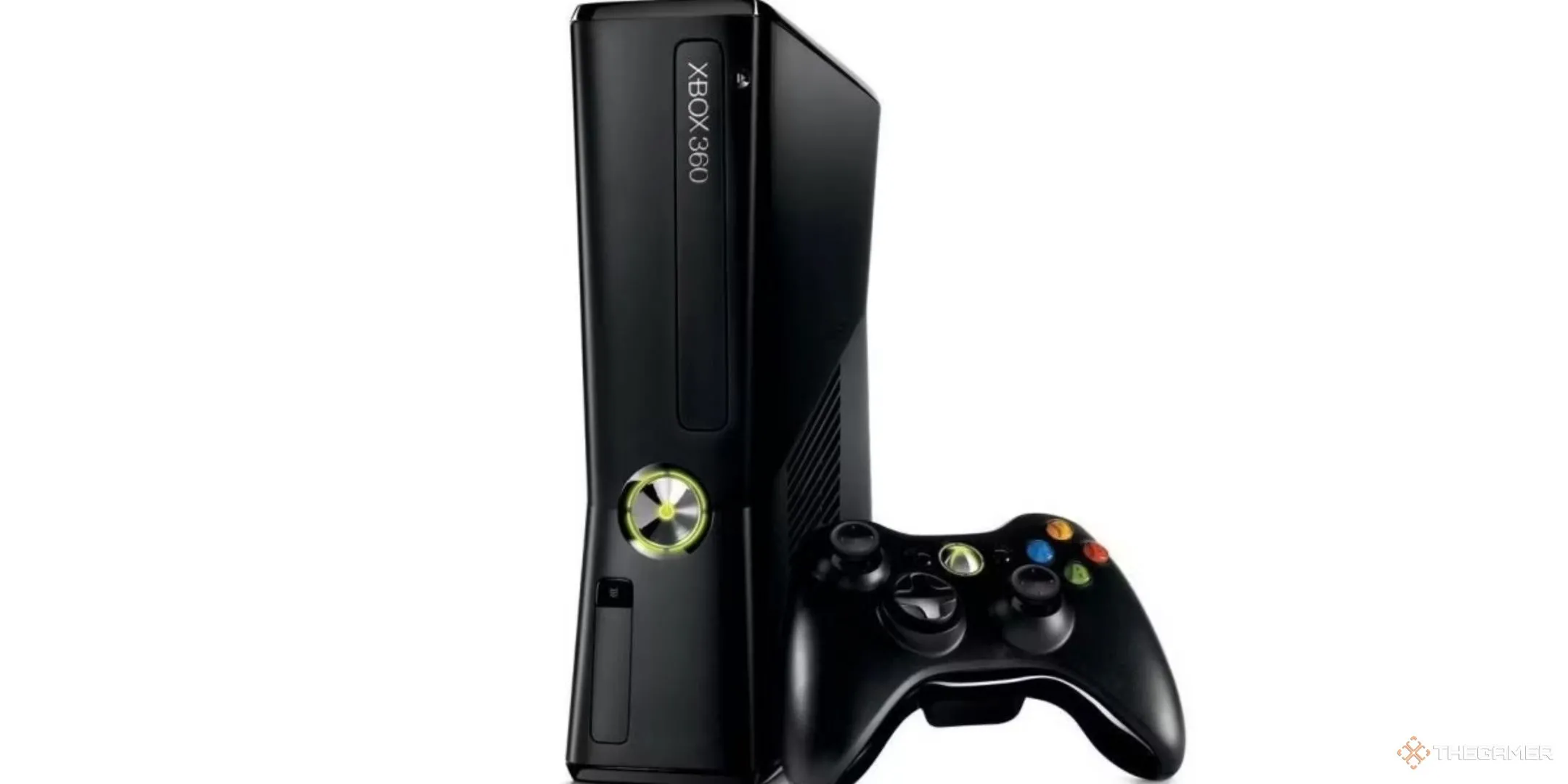 Máy chơi game Xbox 360 S màu đen và bộ điều khiển Xbox 360