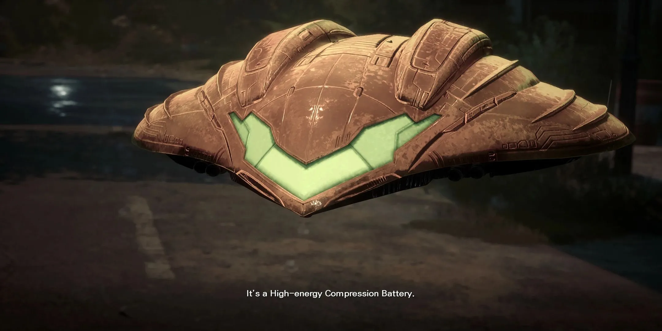 Stellar Blade PC: Phi thuyền Gunship của Samus lơ lửng trên đường phố.