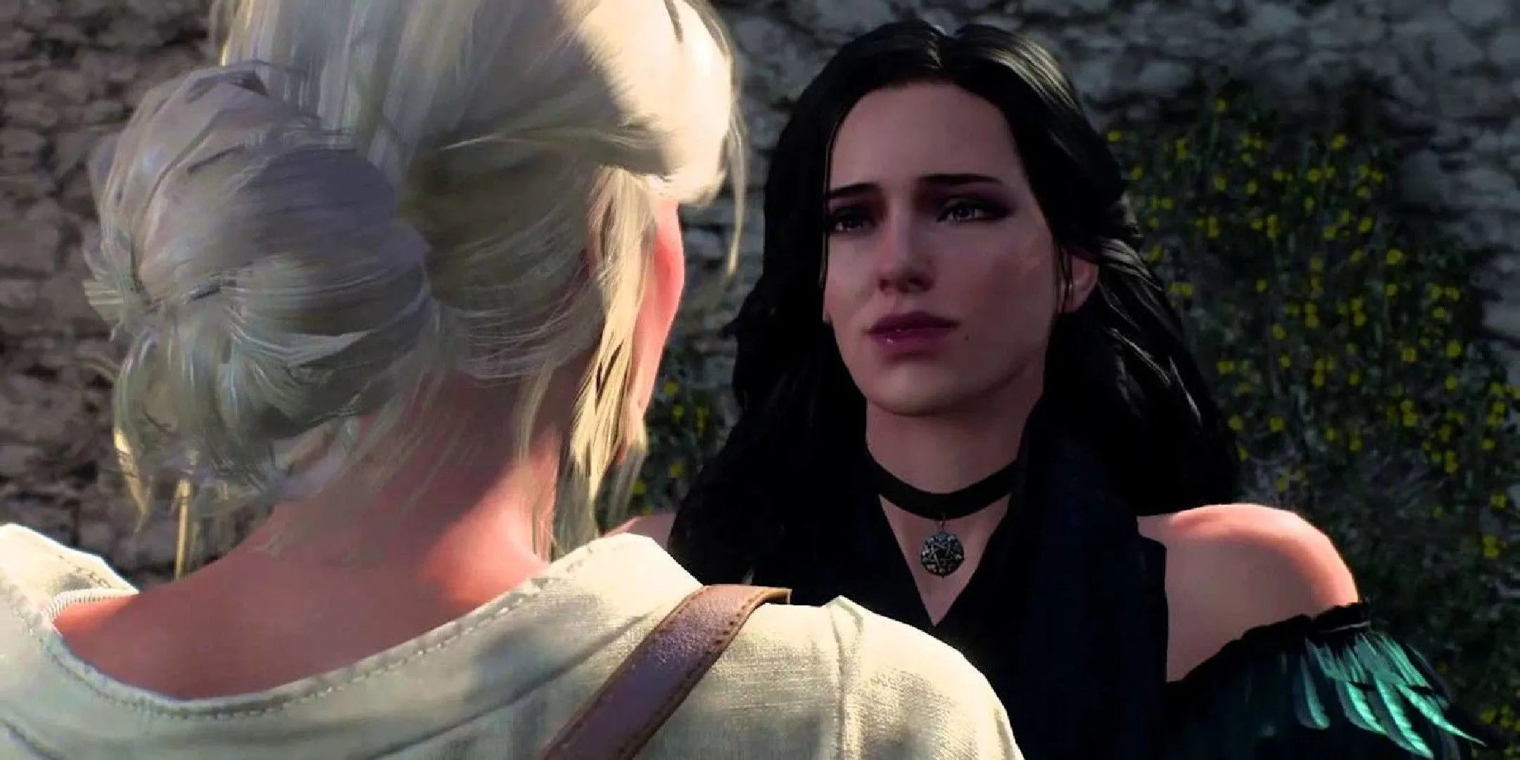 Yennefer trò chuyện cùng Ciri trong một cảnh cutscene của The Witcher 3