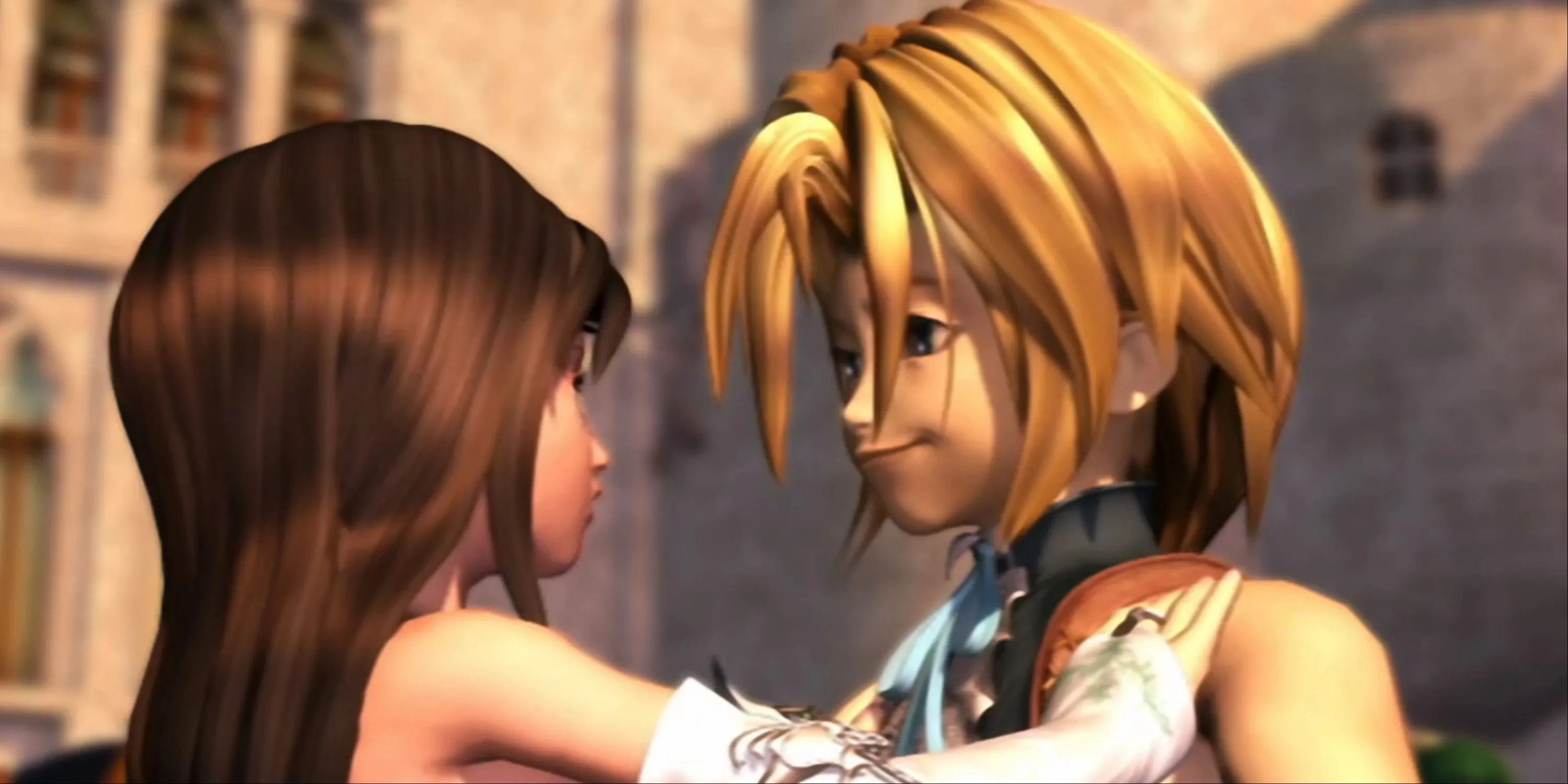 Zidane và Garnet đoàn tụ trong cảnh kết của Final Fantasy 9