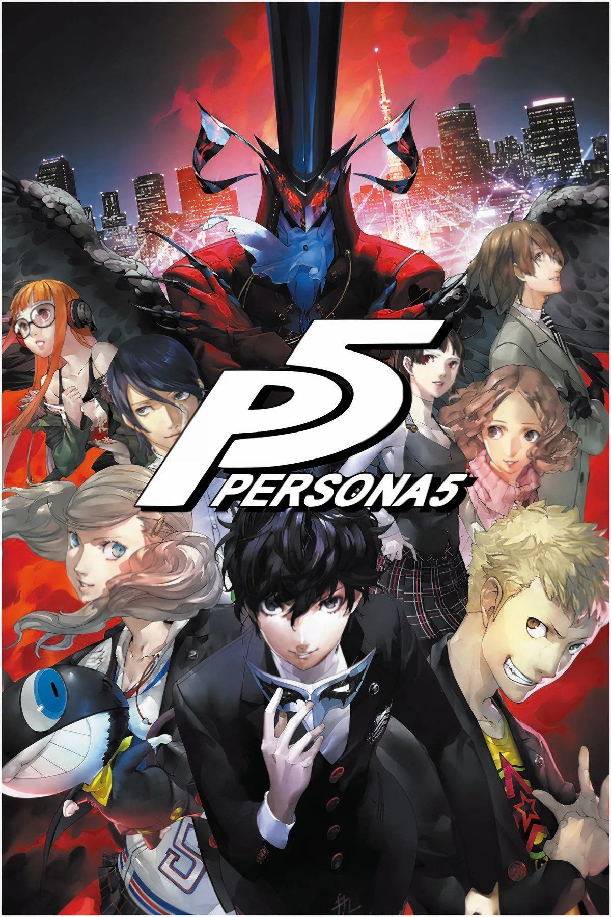 Ảnh bìa Persona 5, một game JRPG phong cách độc đáo của Atlus