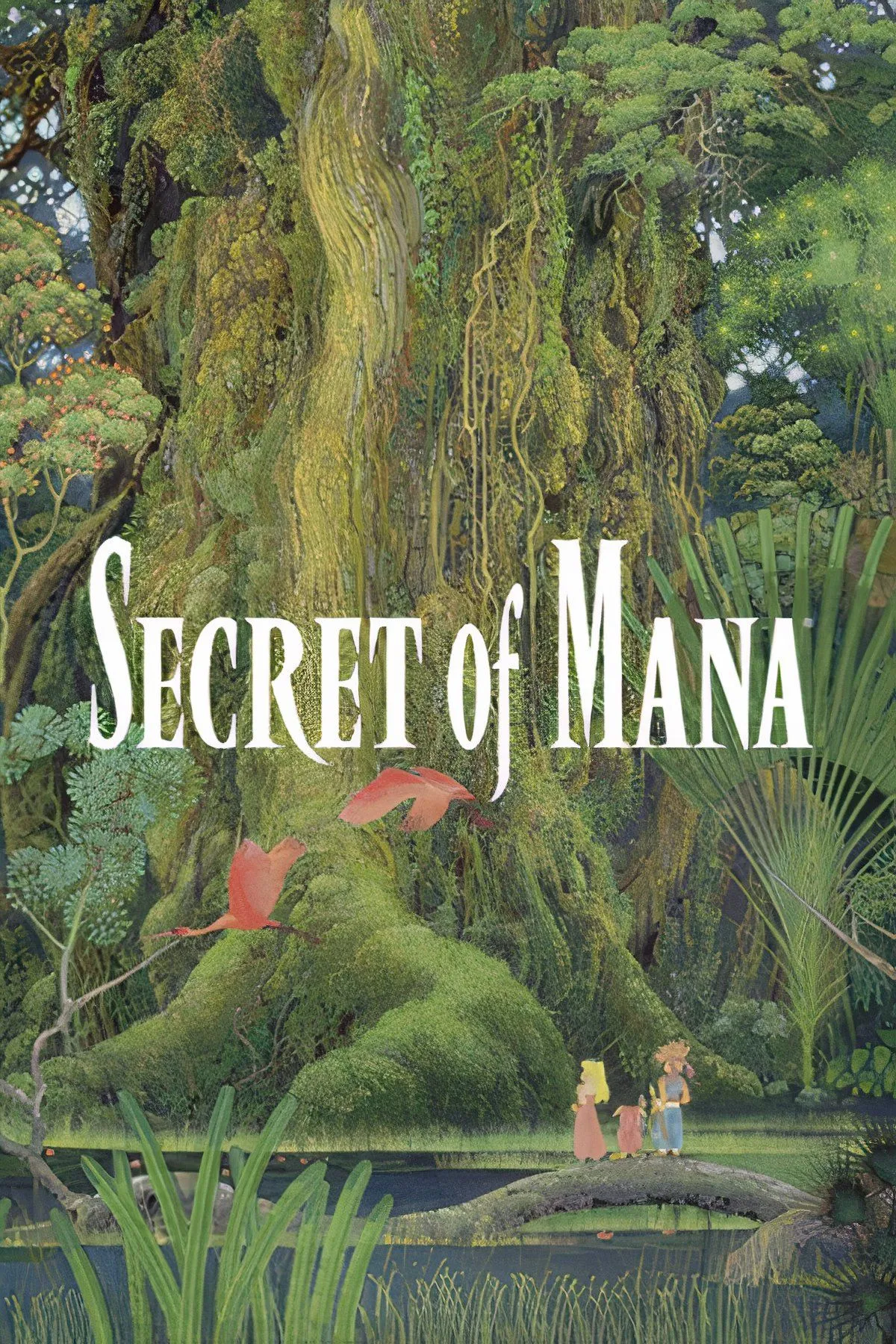 Ảnh bìa tựa game Secret of Mana, một game nhập vai hành động kinh điển trên SNES của Square