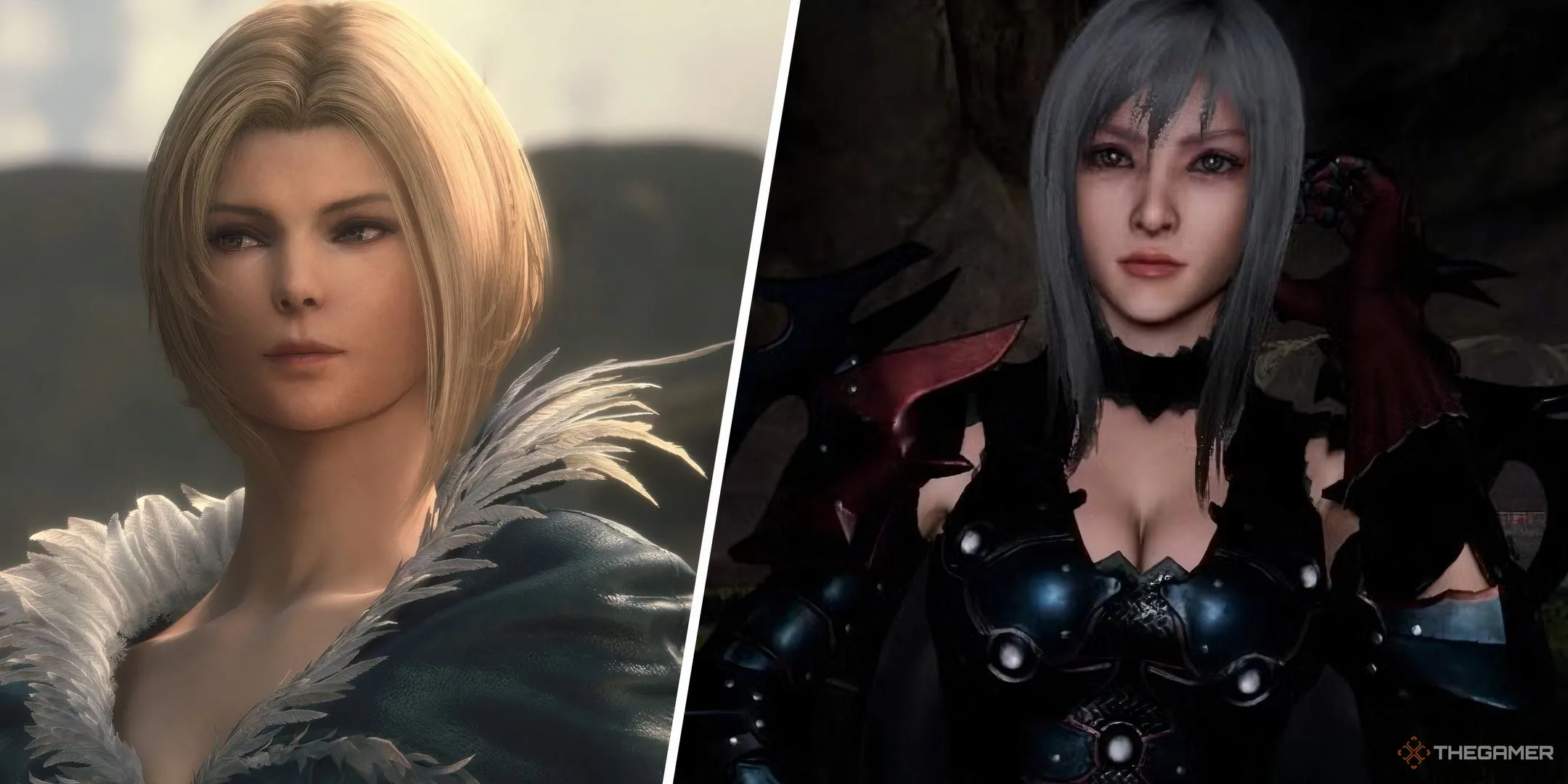 Benedikta và Aranea từ Final Fantasy XVI và XV minh họa sự thay đổi đồ họa