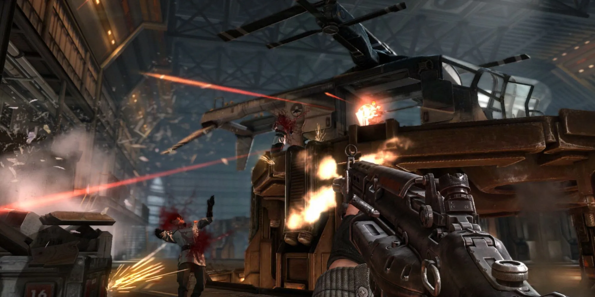 BJ Blazkowicz tả xung hữu đột tiêu diệt lính Phát xít trong Wolfenstein The New Order
