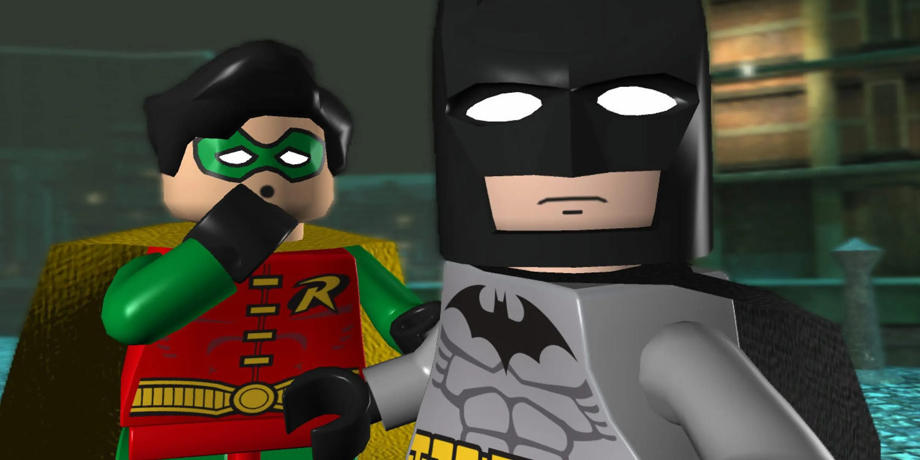Bộ đôi Batman và Robin trong tựa game Lego Batman đầu tiên, đầy ắp tiếng cười.