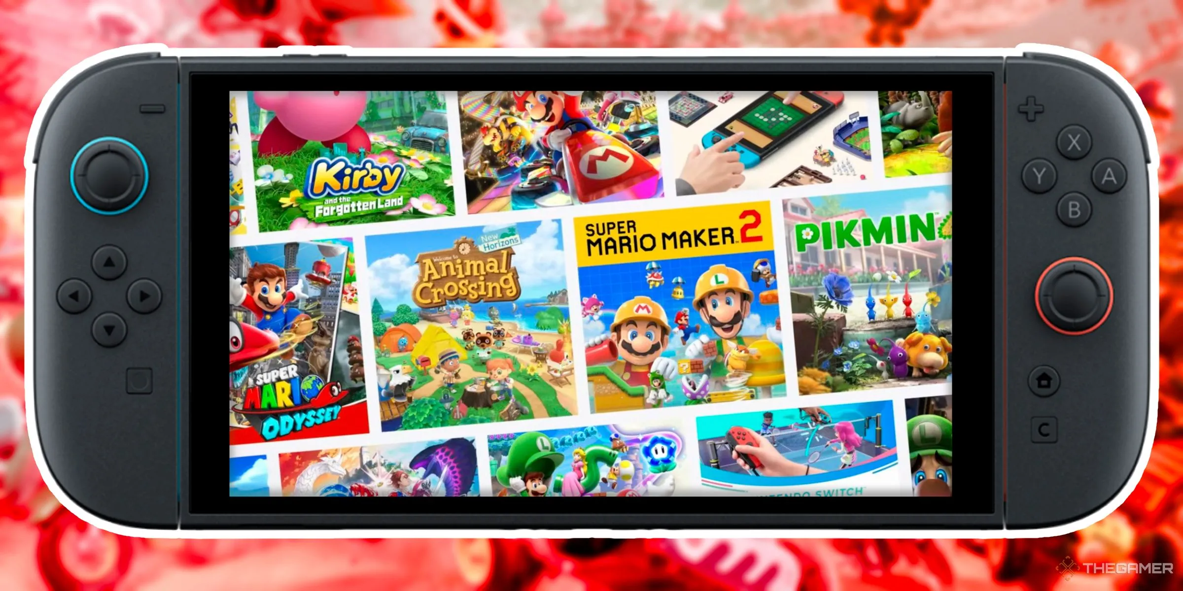 Các biểu tượng game Nintendo Switch 1 trên màn hình Nintendo Switch 2