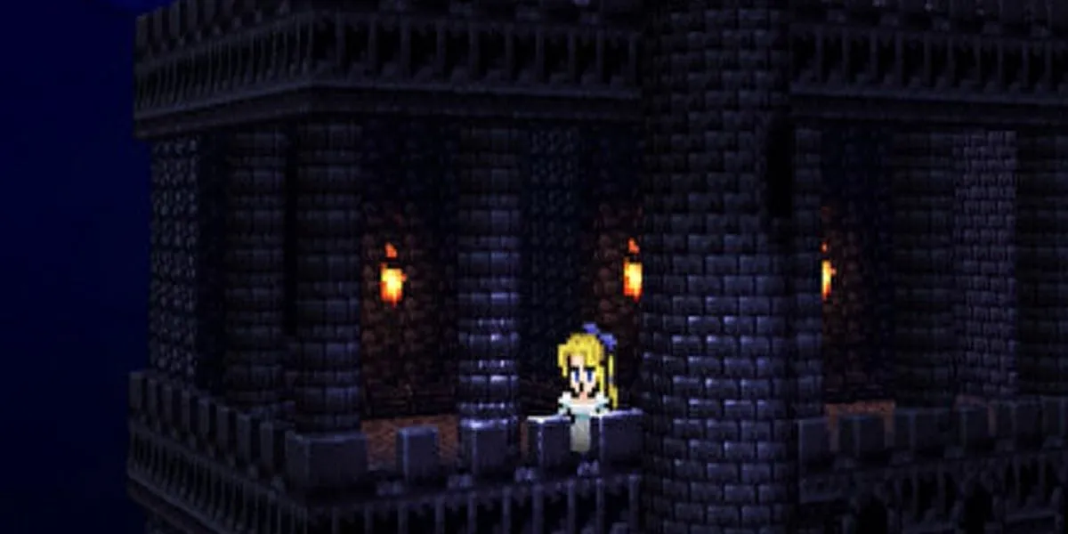 Cảnh Celes trình diễn Opera trong Final Fantasy VI, nơi câu thoại nổi tiếng của Locke xuất hiện