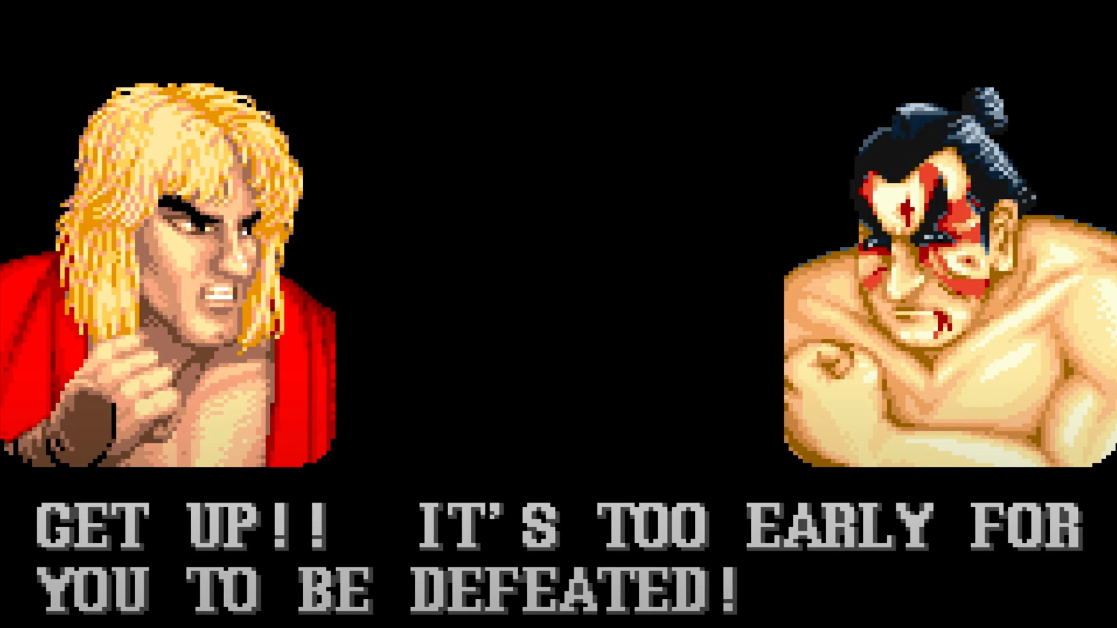 Cảnh chiến đấu kịch tính trong game đối kháng huyền thoại Street Fighter 2.