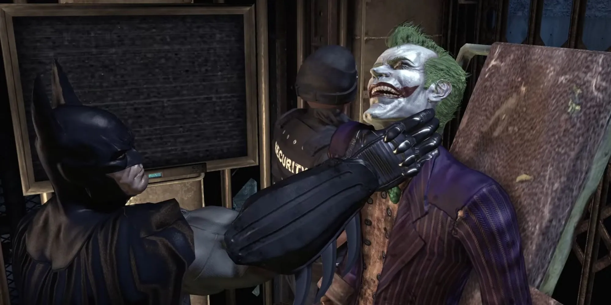 Cảnh mở đầu iconic: Batman đưa Joker vào Arkham Asylum, định hình một kỷ nguyên game mới.