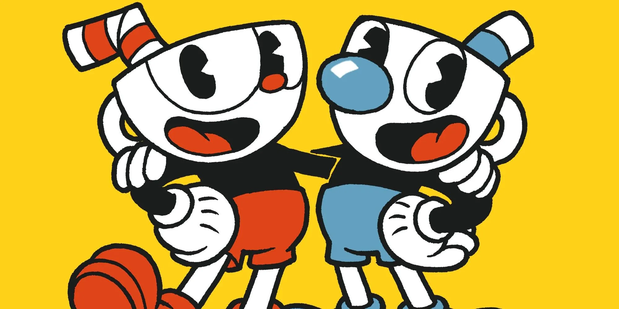 Cuphead và Mugman, cặp anh em tách trà nổi tiếng với phong cách hoạt hình cổ điển.