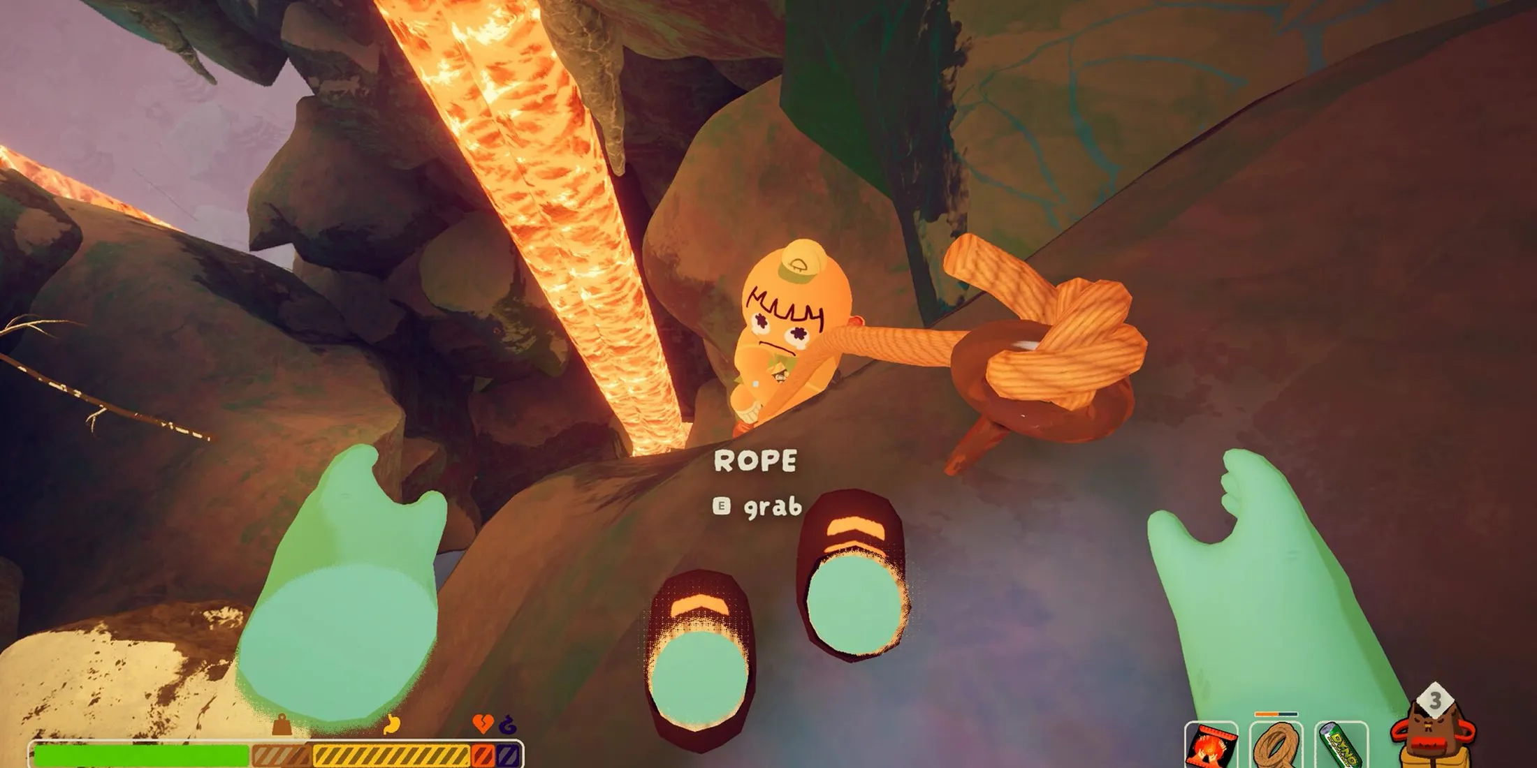 Dây thừng trong game PEAK, vật phẩm thiết yếu cho việc leo núi và vượt địa hình