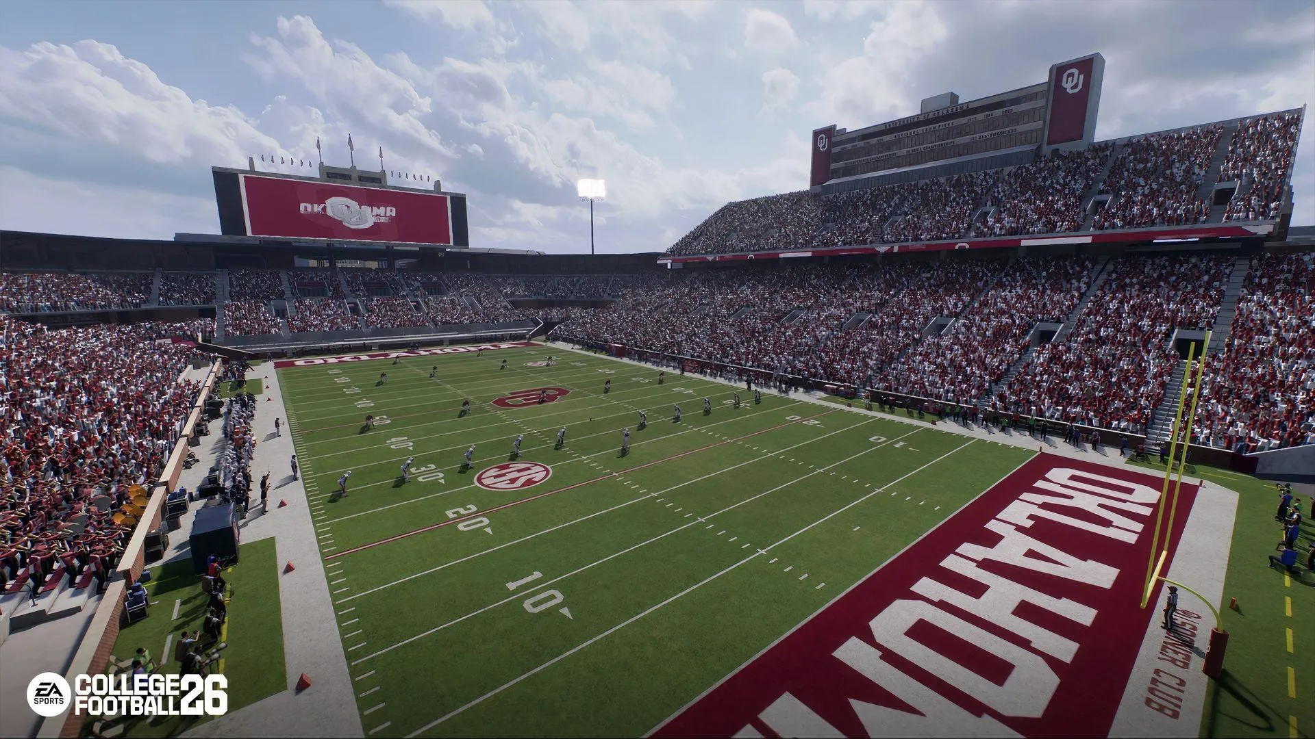 Giao diện chế độ Ultimate Team của College Football 26, nơi người chơi xây dựng đội hình trong mơ với hàng loạt thẻ bài cầu thủ
