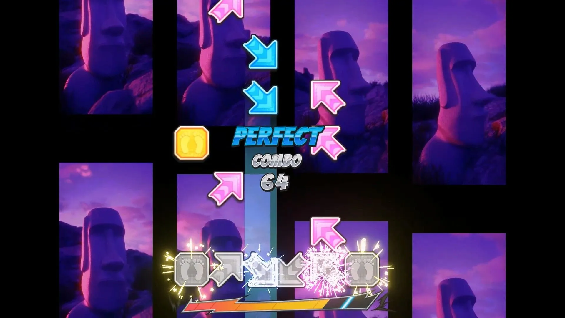 Giao diện chọn nhạc trong Pump It Up Rise, hiển thị kho bài hát phong phú đang chờ game thủ khám phá.