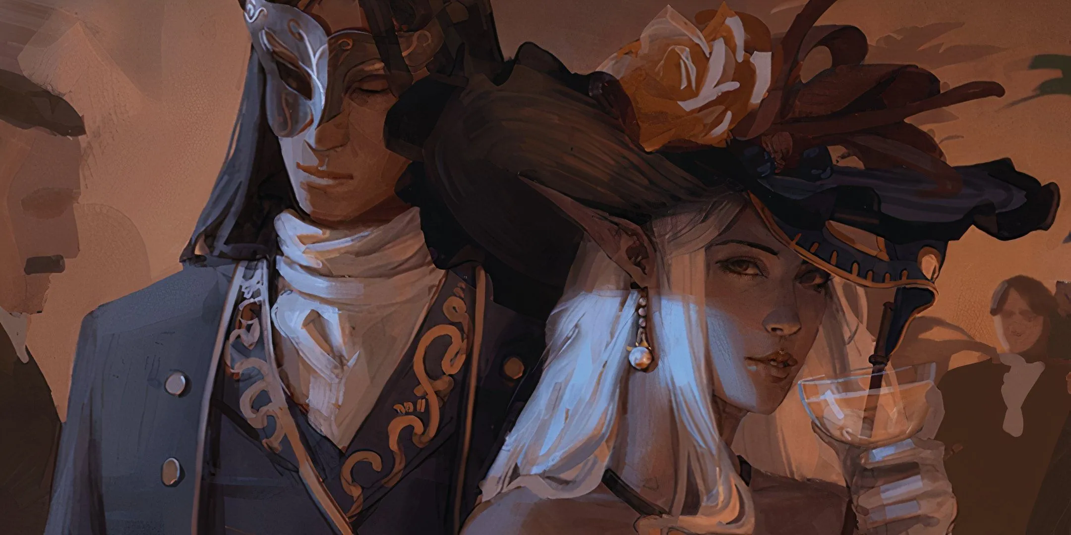Hai NPC gián điệp minh họa phép thuật &quot;Body Swap&quot; trong D&amp;D