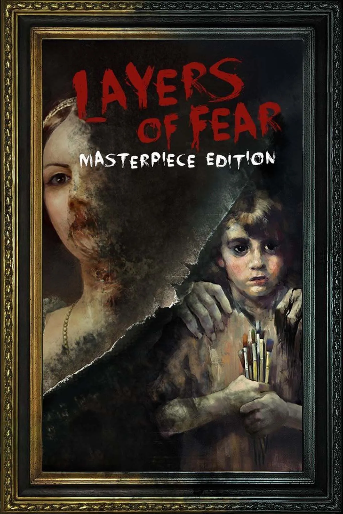 Hình ảnh căn phòng trong Layers of Fear với các bức tranh và đồ vật lạ mắt