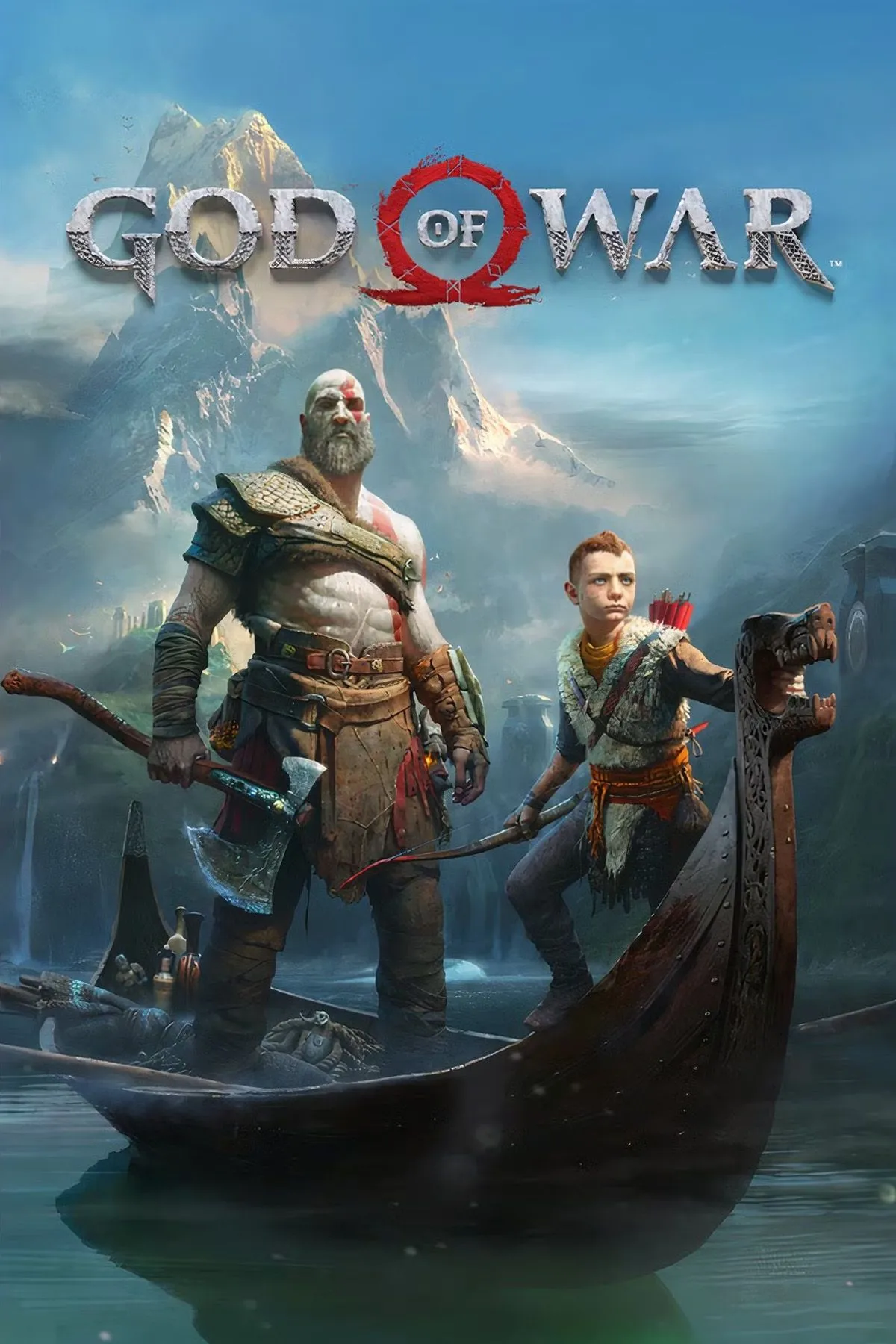 Hình ảnh Kratos và Atreus trong God of War 2018