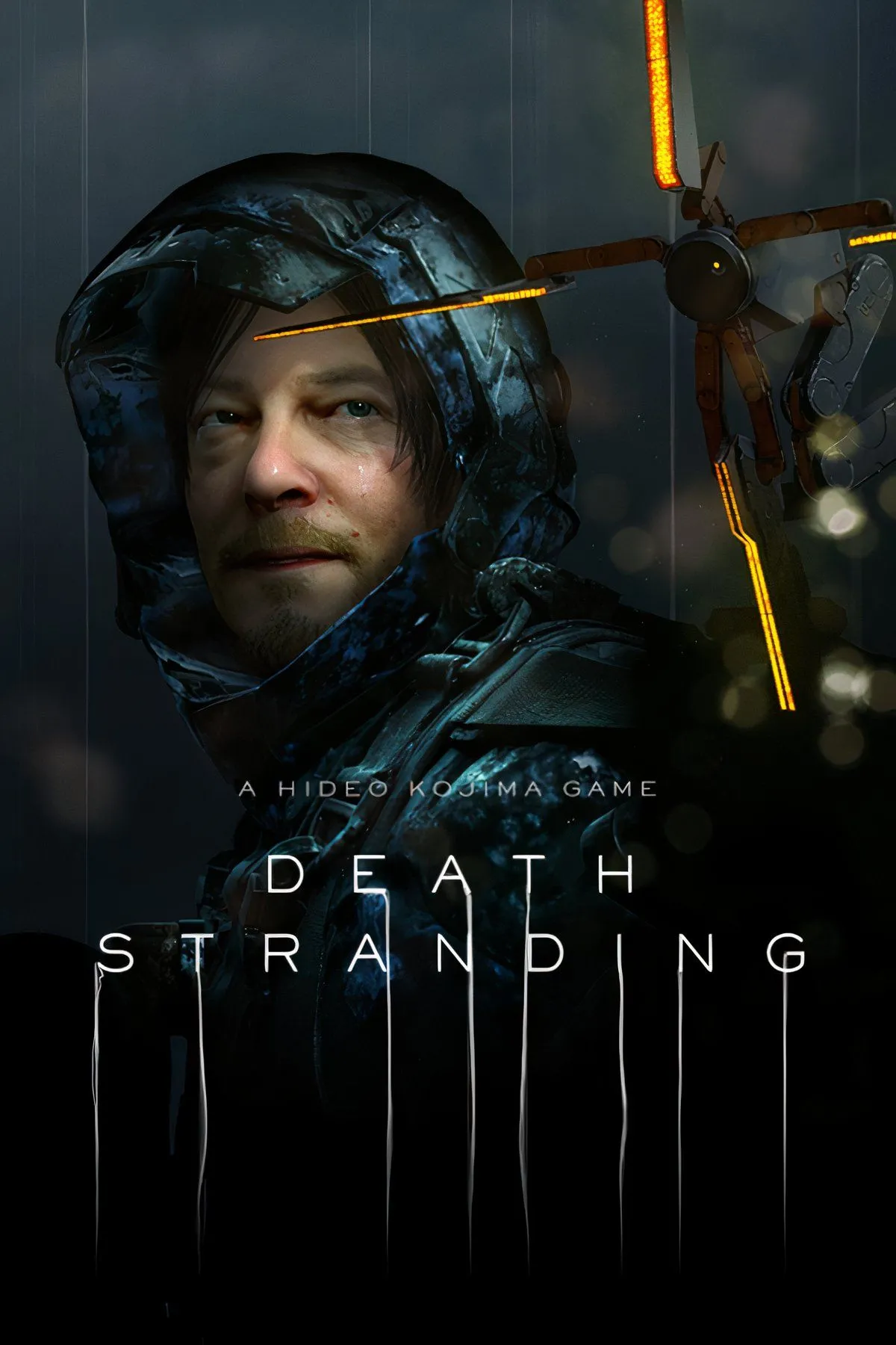 Hình ảnh nhân vật Sam Porter Bridges của Death Stranding đang đi bộ qua một cảnh quan hoang vắng, kỳ lạ