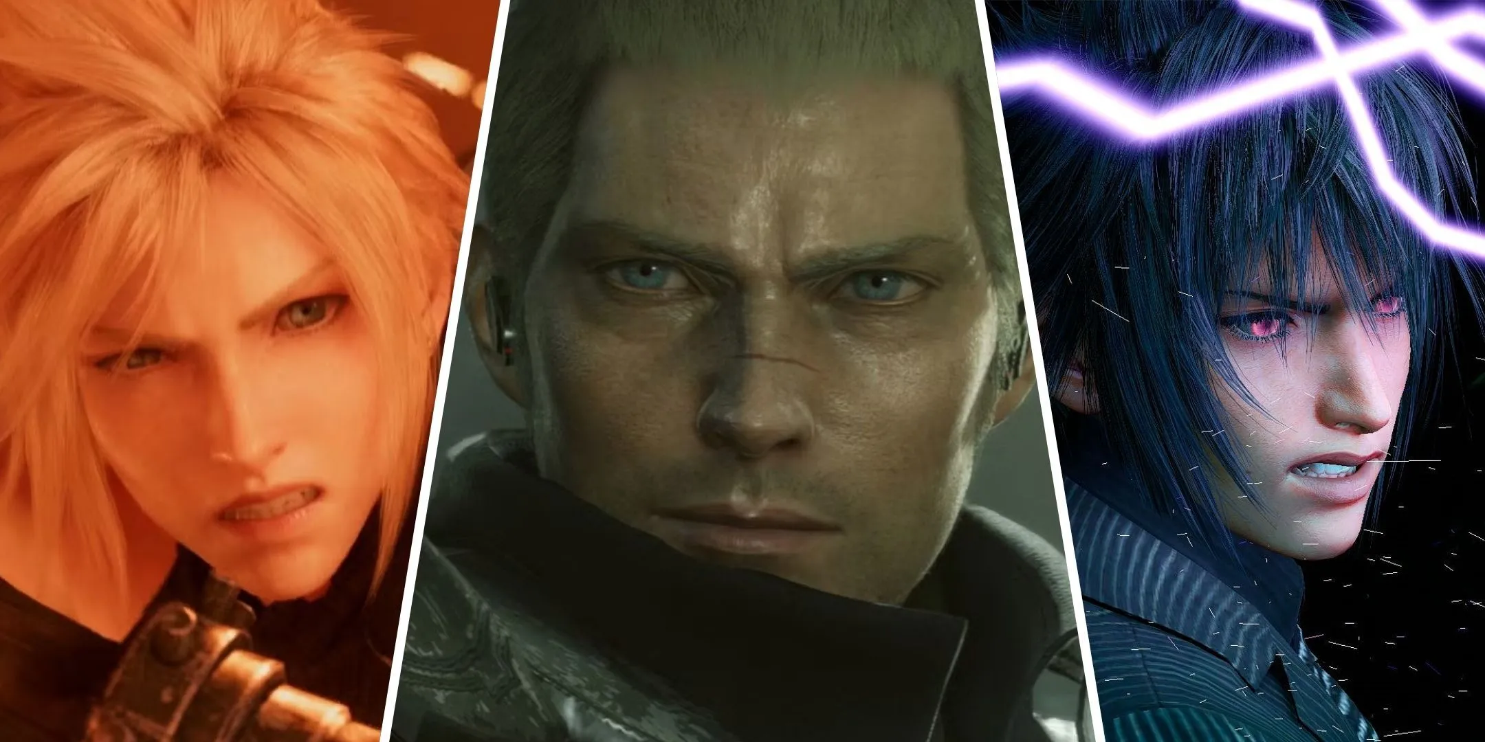 Hình ảnh tổng hợp các nhân vật biểu tượng từ nhiều phiên bản Final Fantasy khác nhau, minh họa sự đa dạng và thay đổi của series