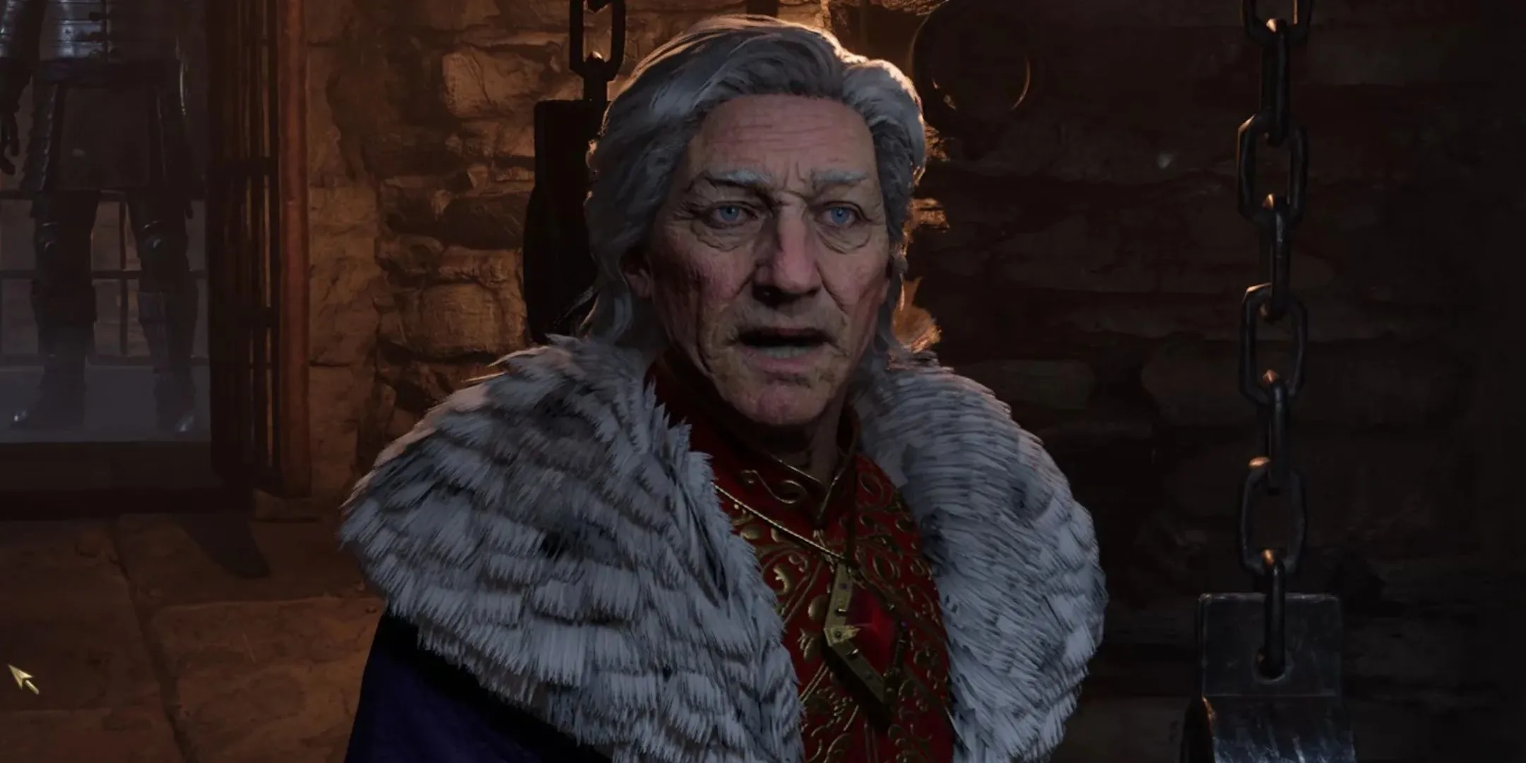 Hoàng đế Uriel Septim trong The Elder Scrolls 4: Oblivion Remastered với đồ họa được nâng cấp