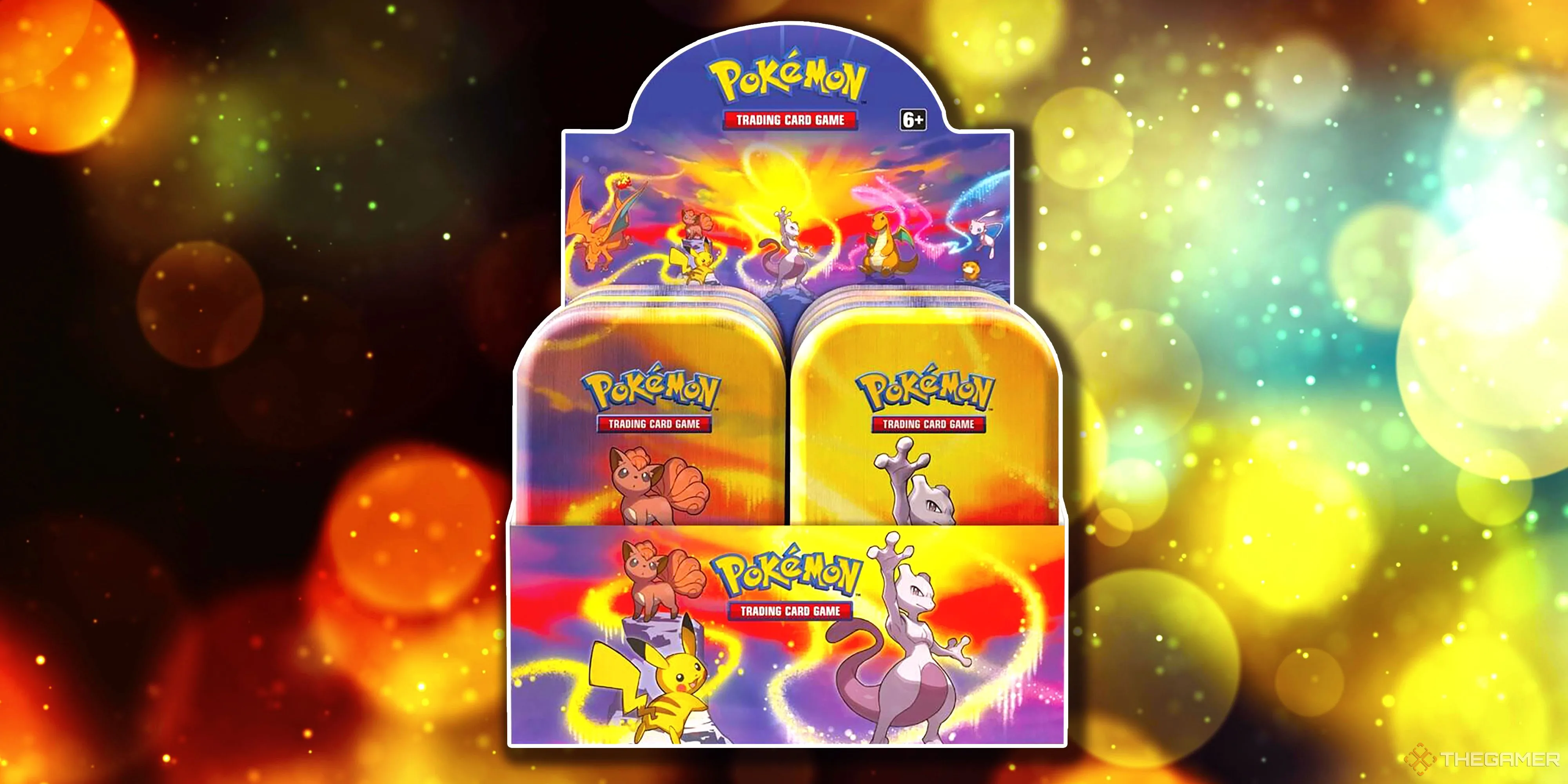 Hộp Mini Tin Display Kanto Power của Pokemon TCG với các Pokemon vùng Kanto.