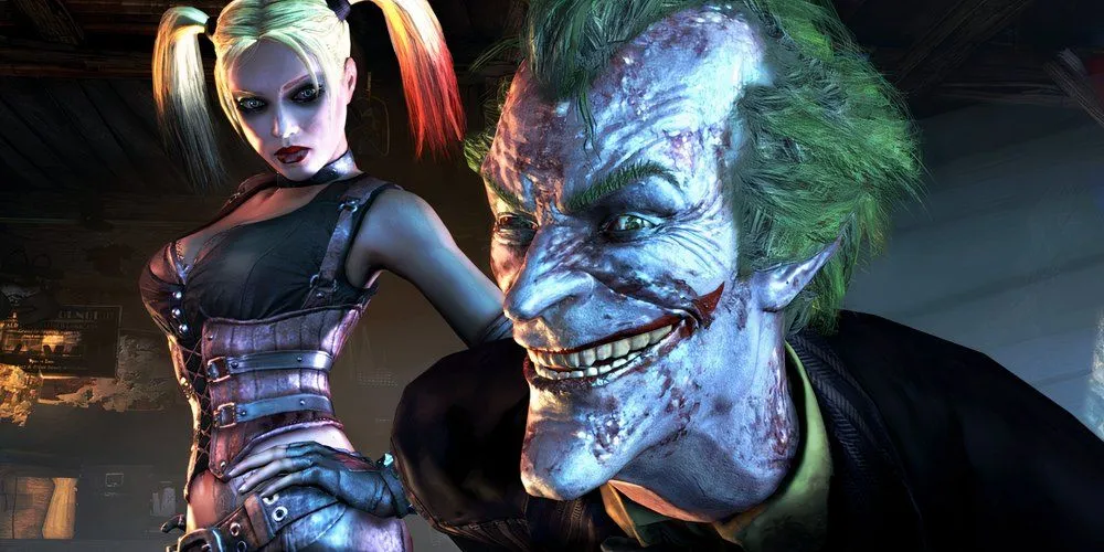 Joker và Harley Quinn trong khoảnh khắc ám ảnh của Batman: Arkham City.