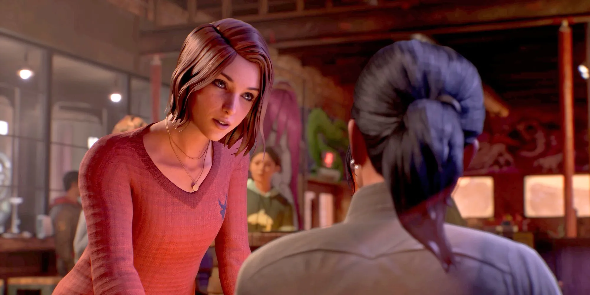 Max Caulfield trò chuyện cùng Safi trong phân cảnh của Life is Strange Double Exposure