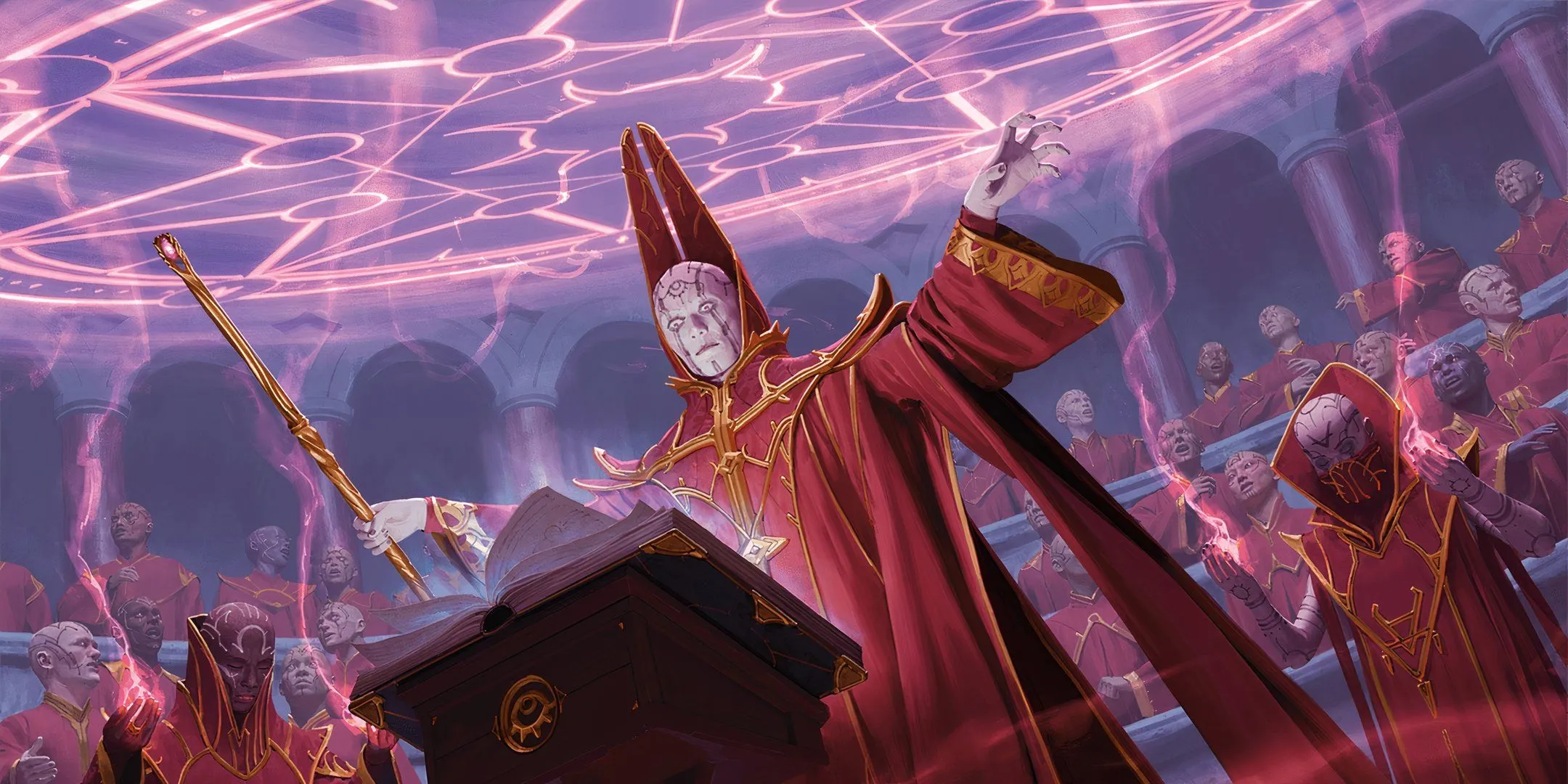 Một Archmage trong Dungeons &amp; Dragons đang niệm phép, minh họa Retcon
