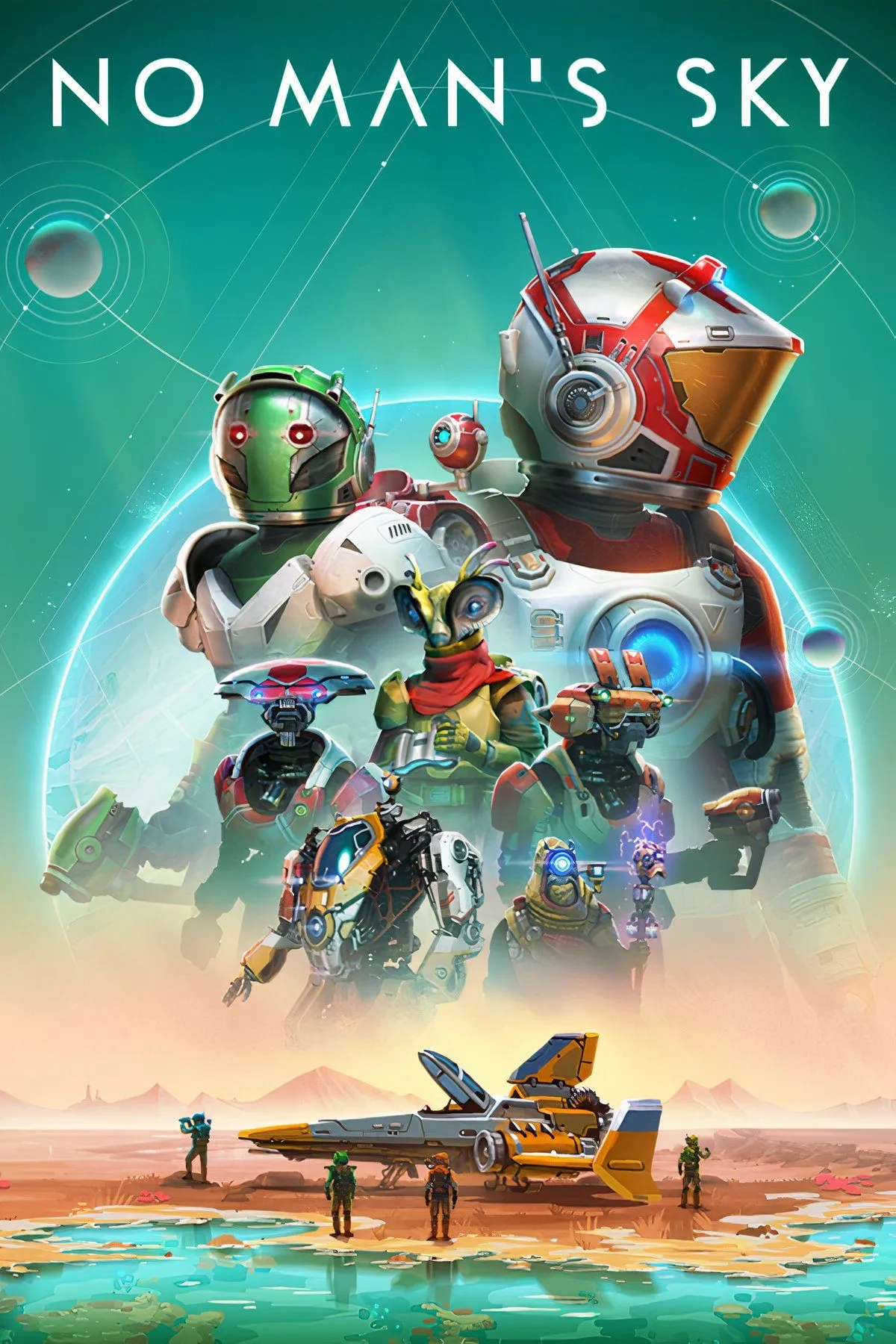 Một phi thuyền đang bay qua hành tinh lạ trong No Man's Sky, tượng trưng cho những cuộc phiêu lưu không gian đầy tiềm năng với yếu tố kinh dị zombie.