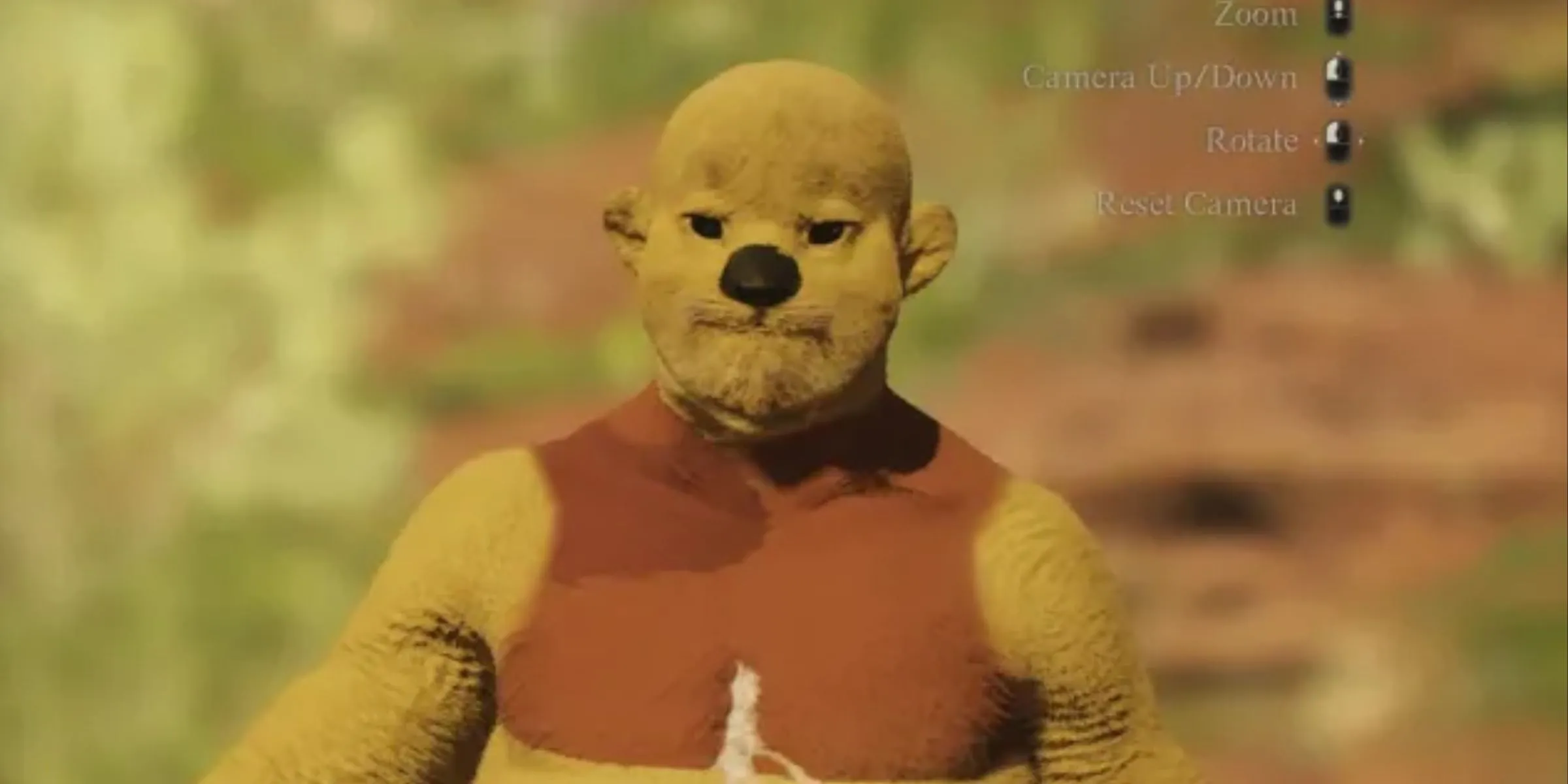 Nhân vật Winnie the Pooh bị &quot;nguyền rủa&quot; được tạo ra trong trình tạo nhân vật của Dragon's Dogma 2, minh họa sự độc đáo của hệ thống Pawns.