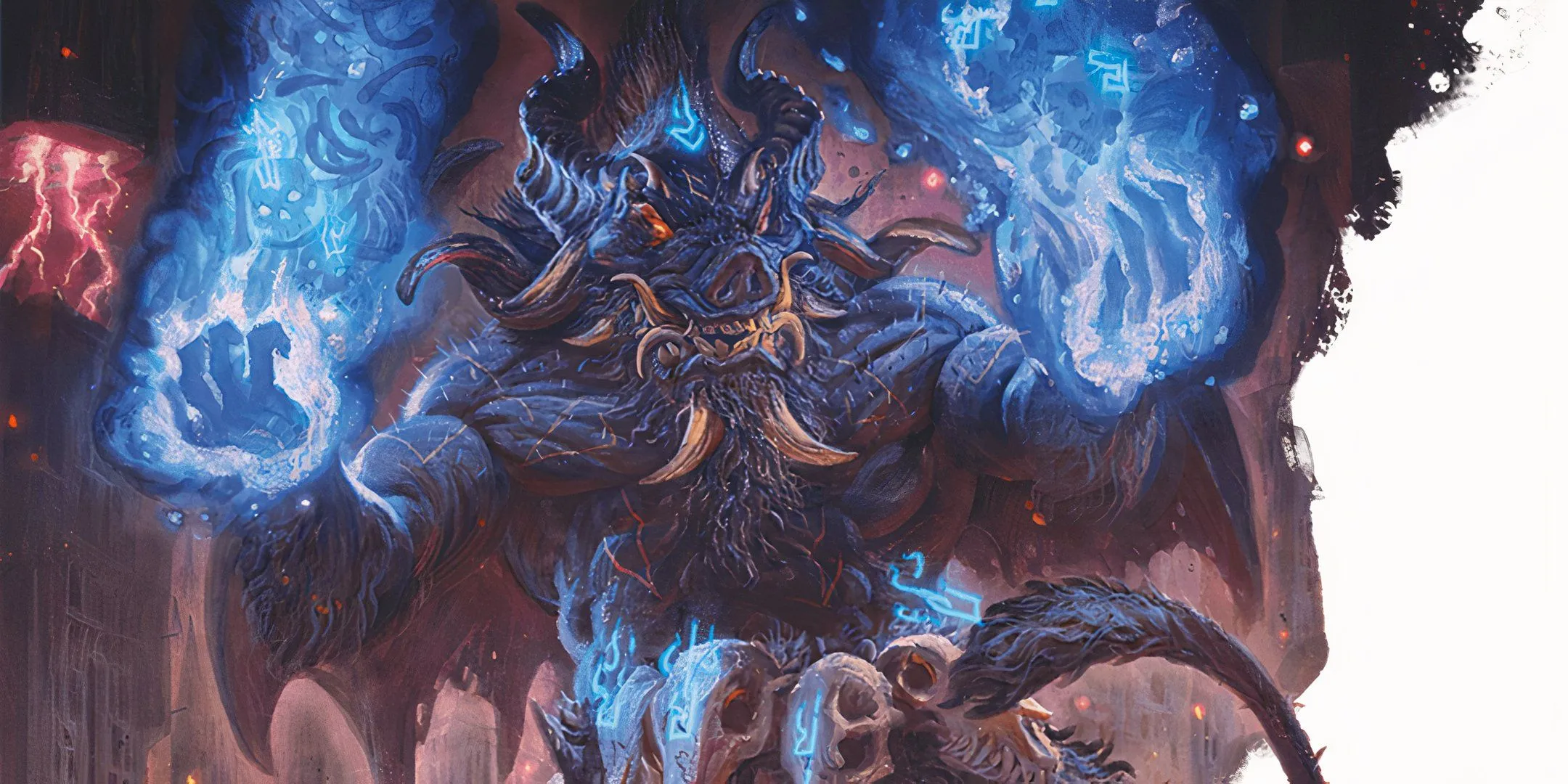 Quỷ Nalfeshnee trong D&amp;D, một quái vật được triệu hồi, minh họa Turn Summons