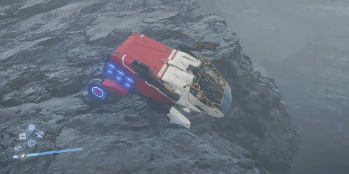 Sam khám phá khu vực F3 Crater đầy rẫy BT nguy hiểm trong Death Stranding 2