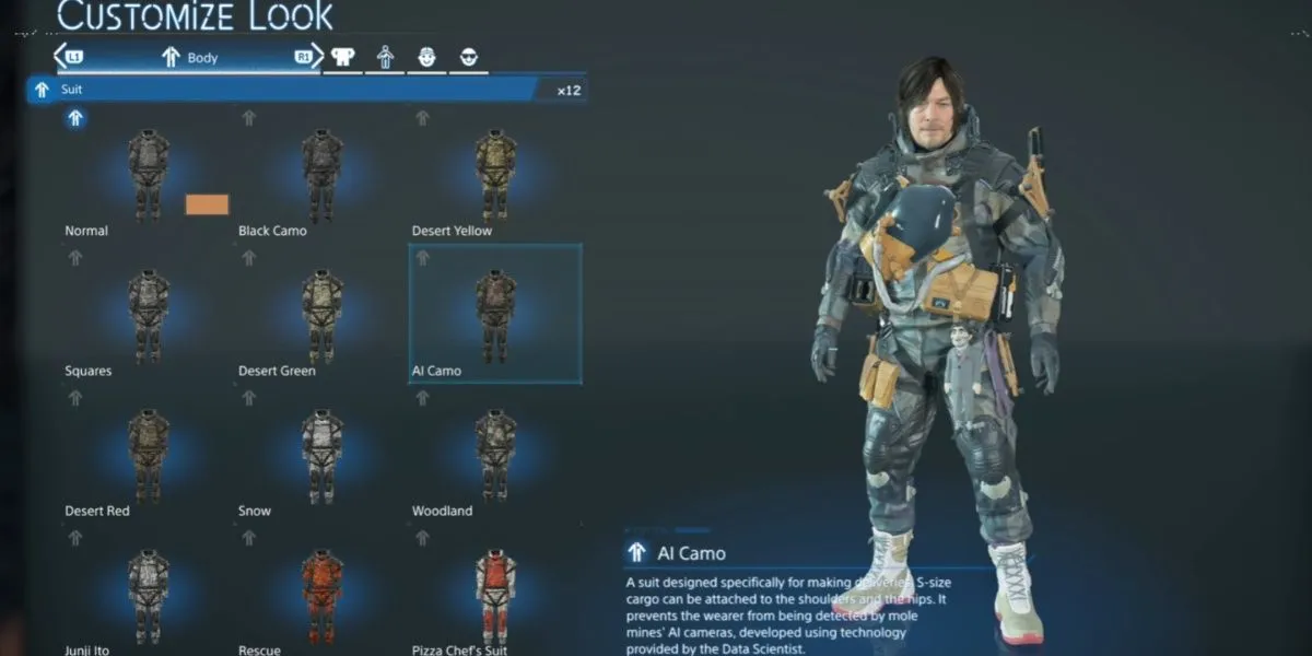 Sam tự tin bước đi trong bộ AI Camo Suit tiên tiến trong Death Stranding 2 On The Beach