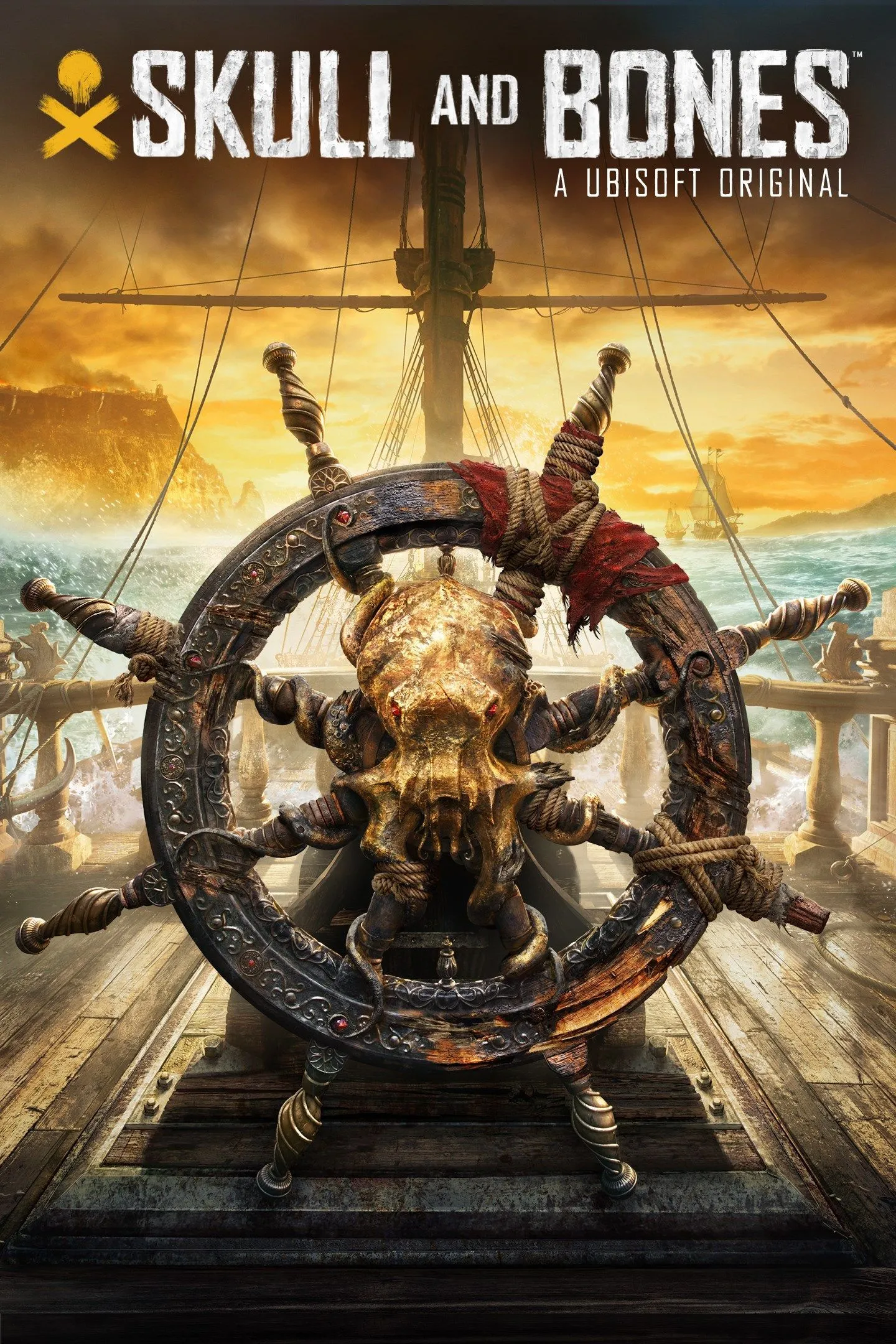 Tàu cướp biển trong Skull &amp; Bones đang đối đầu với những sinh vật biển zombie khổng lồ.