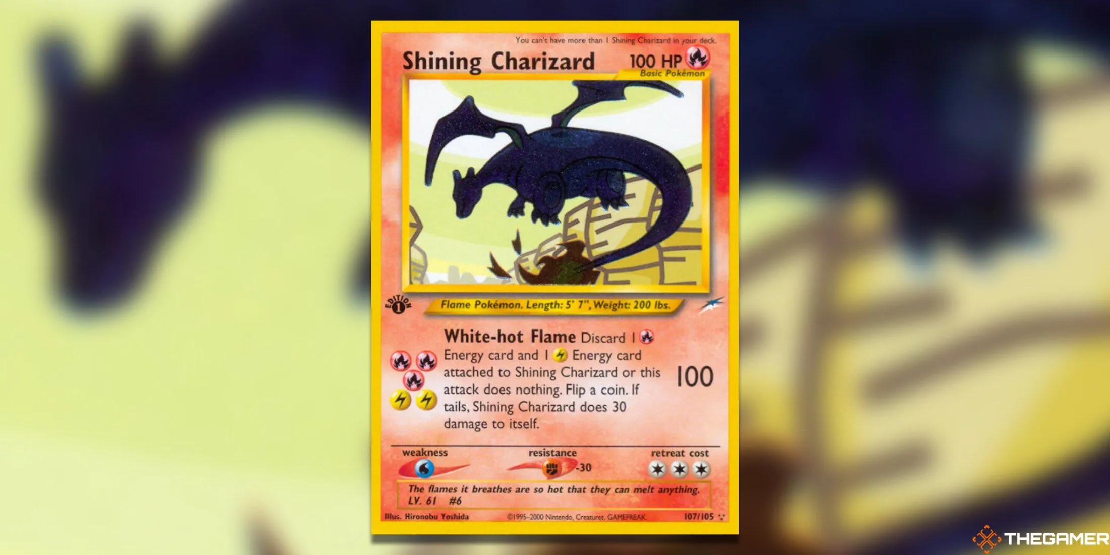 Thẻ bài Pokemon TCG Shining Charizard Neo Destiny Secret Rare.