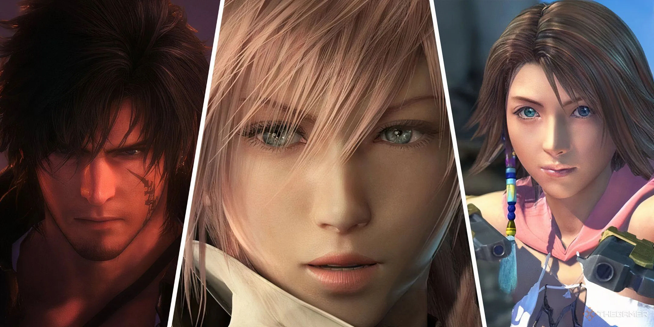 Tổng hợp các nhân vật chính nổi tiếng của Final Fantasy như Clive, Lightning và Yuna