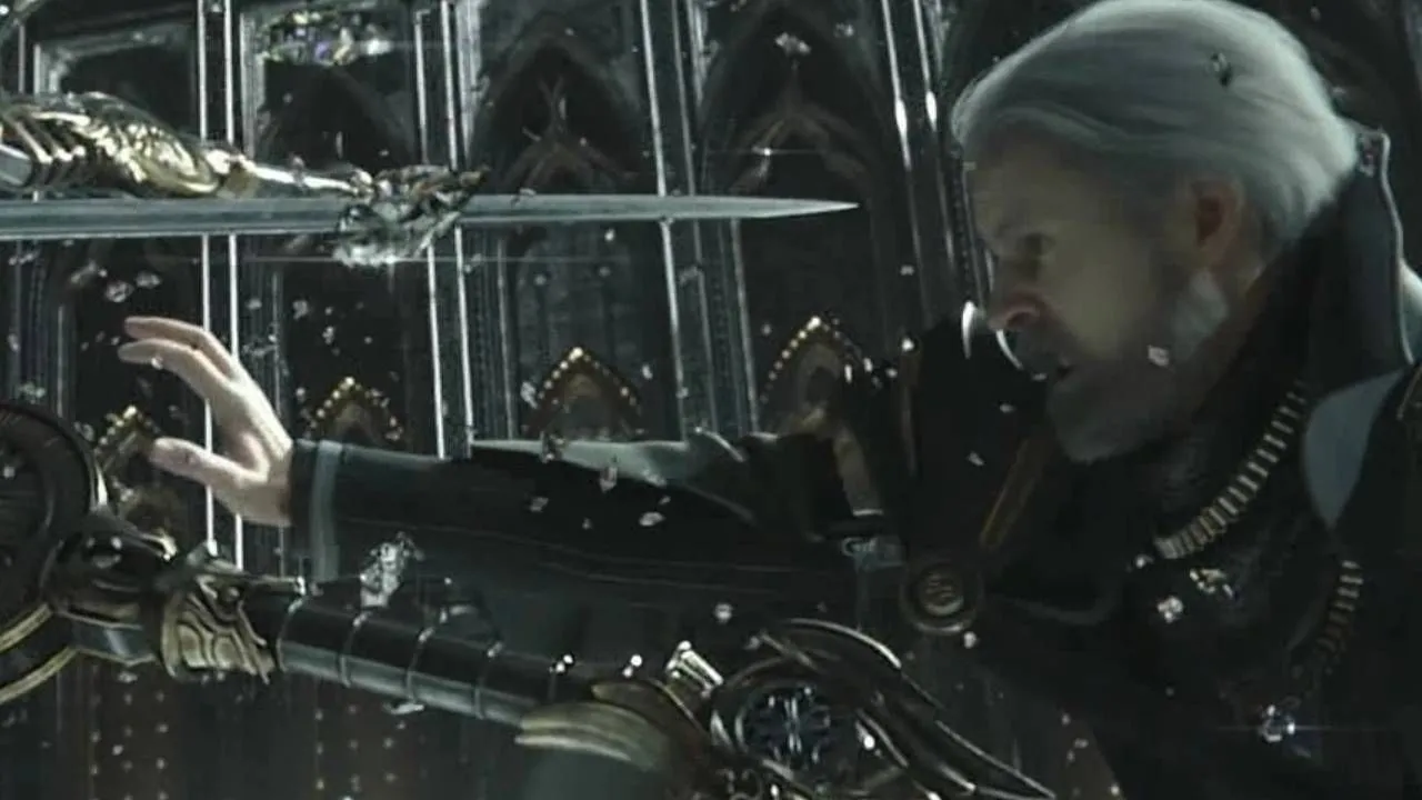 Vua Regis Lucis Caelum trong Kingsglaive: Final Fantasy 15, trước khi hy sinh.