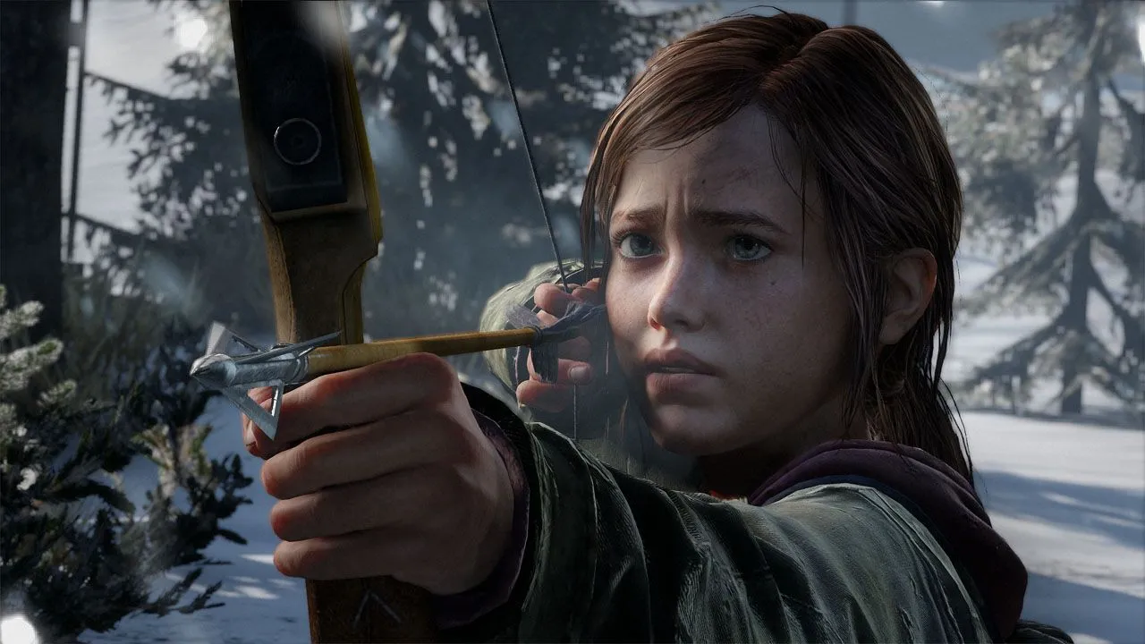 Ellie trong The Last of Us căng cung sẵn sàng chiến đấu, bối cảnh hậu tận thế khắc nghiệt