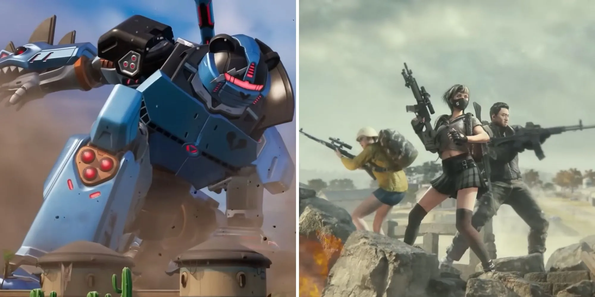 Giao diện khởi đầu thân thiện giúp người mới dễ dàng tiếp cận cả PUBG và Fortnite