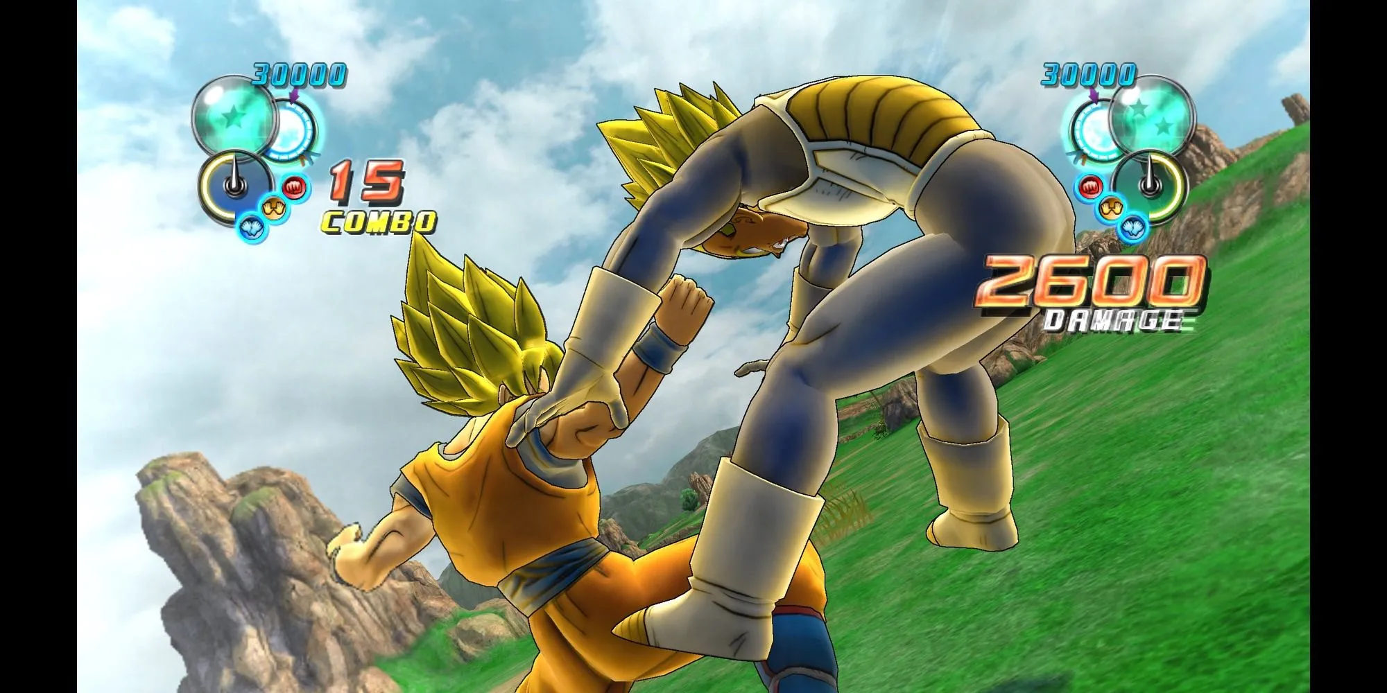 Goku và Vegeta đối đầu trong Dragon Ball: Ultimate Tenkaichi, tựa game đối kháng gây thất vọng với QTE