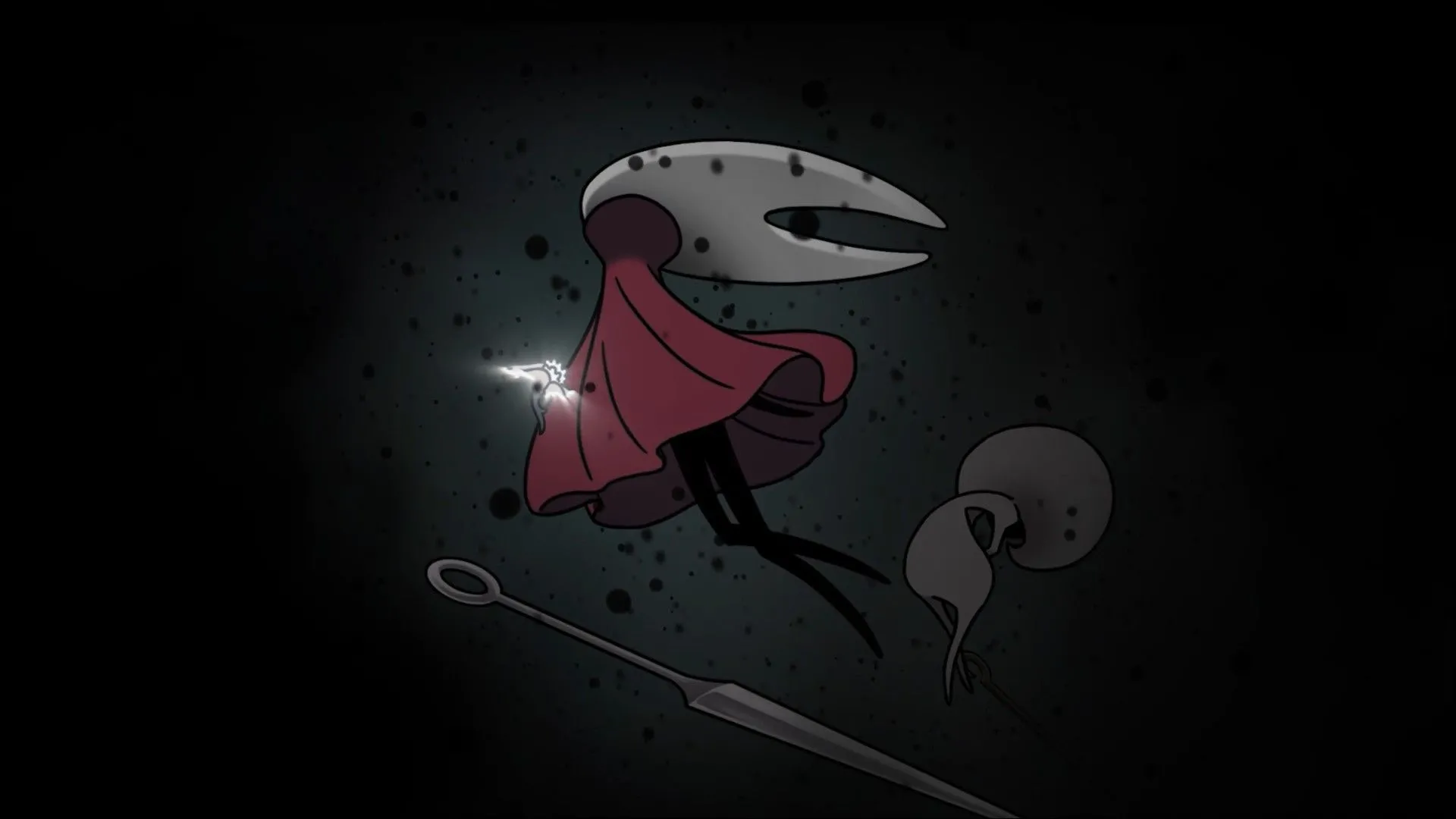 Hornet hóa thân thành Sister of the Void trong Hollow Knight Silksong, mang theo Everbloom.