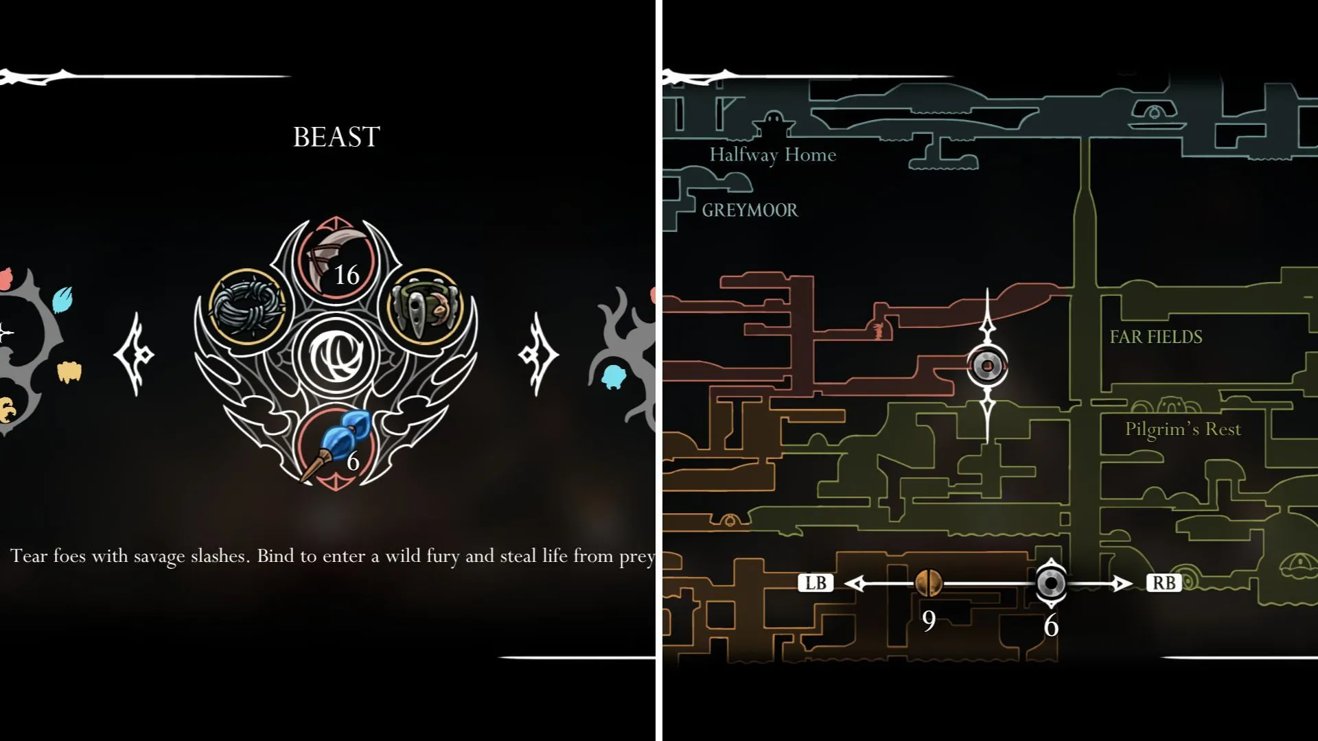 Hornet sử dụng Beast Crest với khả năng hút máu thụ động