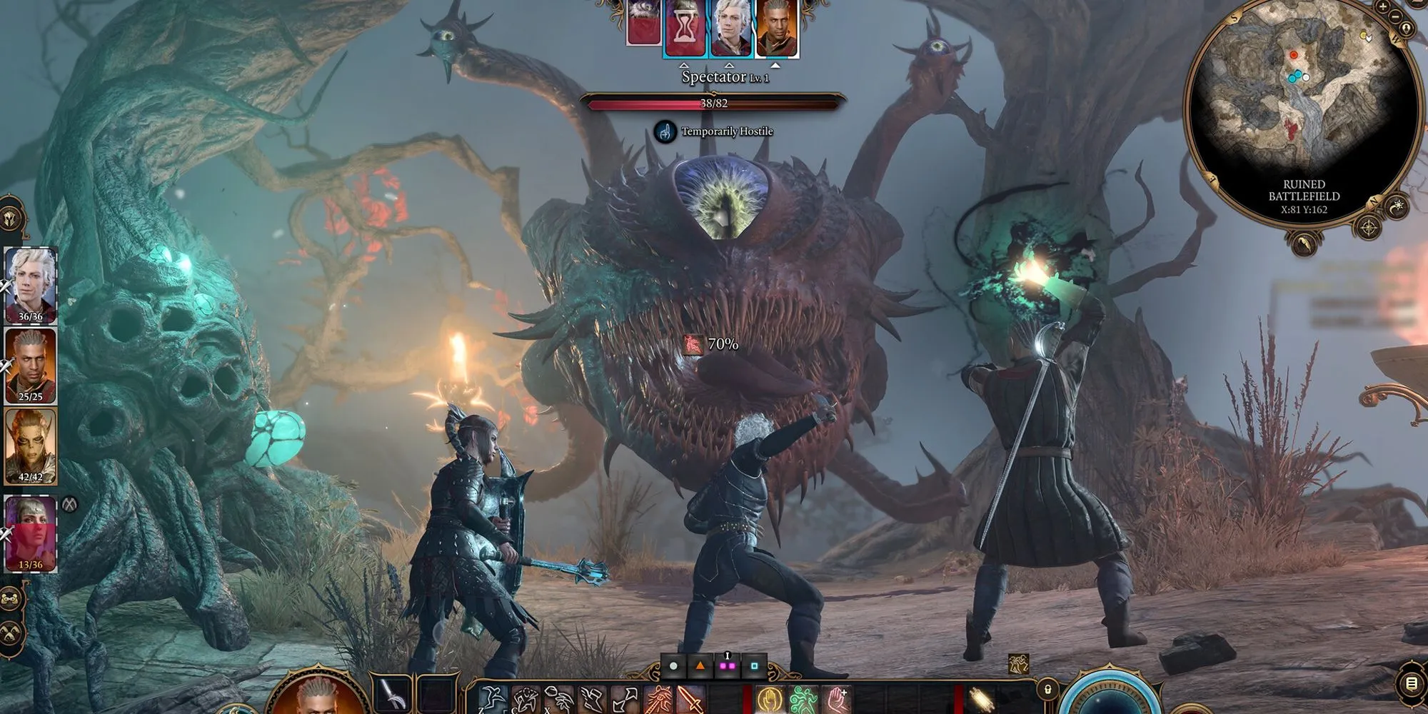Nhóm Baldur's Gate 3 giao chiến trong một trận chiến