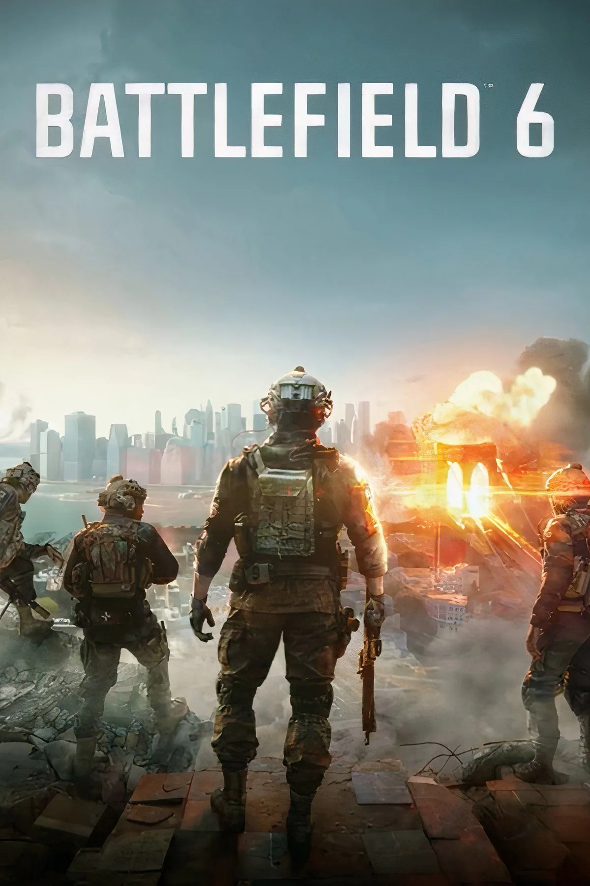 Poster chính thức của Battlefield 6 với phong cách đồ họa mãn nhãn