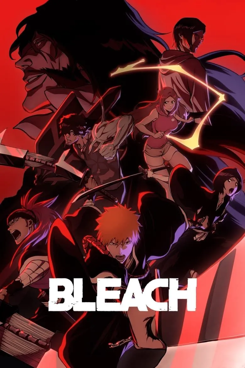 Poster của anime Bleach với các nhân vật chính
