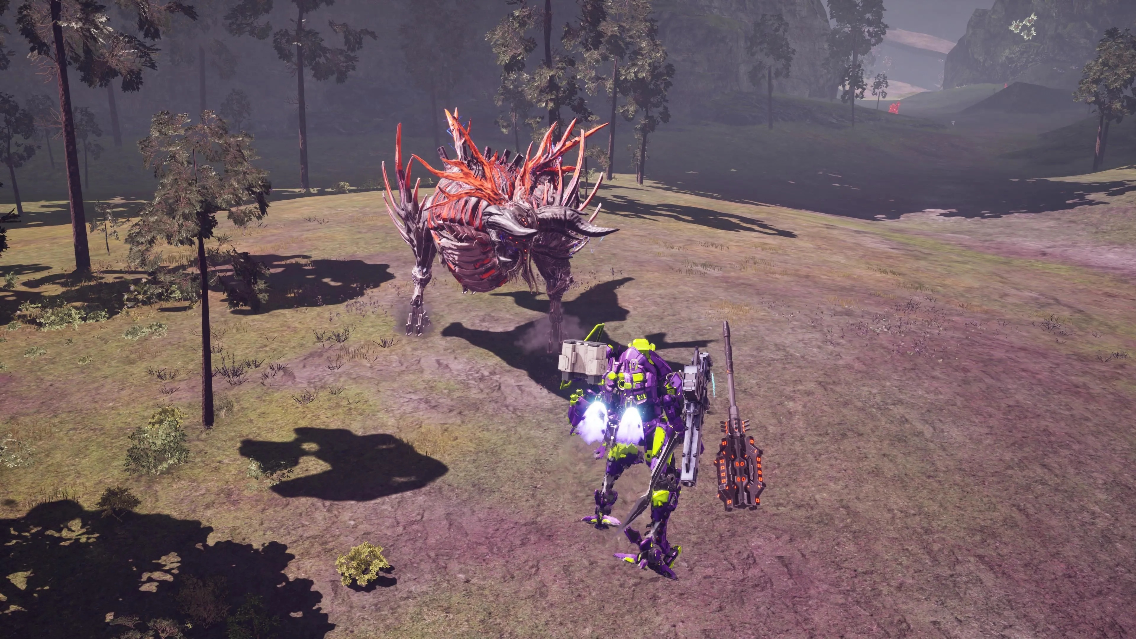 Robot Arsenal đối đầu với Immortal khổng lồ, trận chiến boss gay cấn trong Daemon X Machina Titanic Scion
